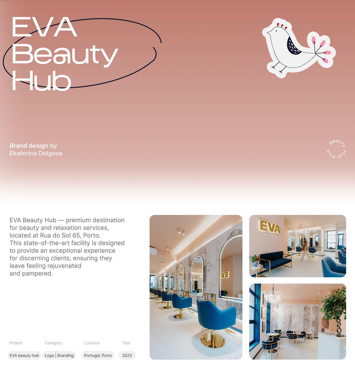 Brand design | EVA Beauty Hub — Изображение №1 — Брендинг на Dprofile