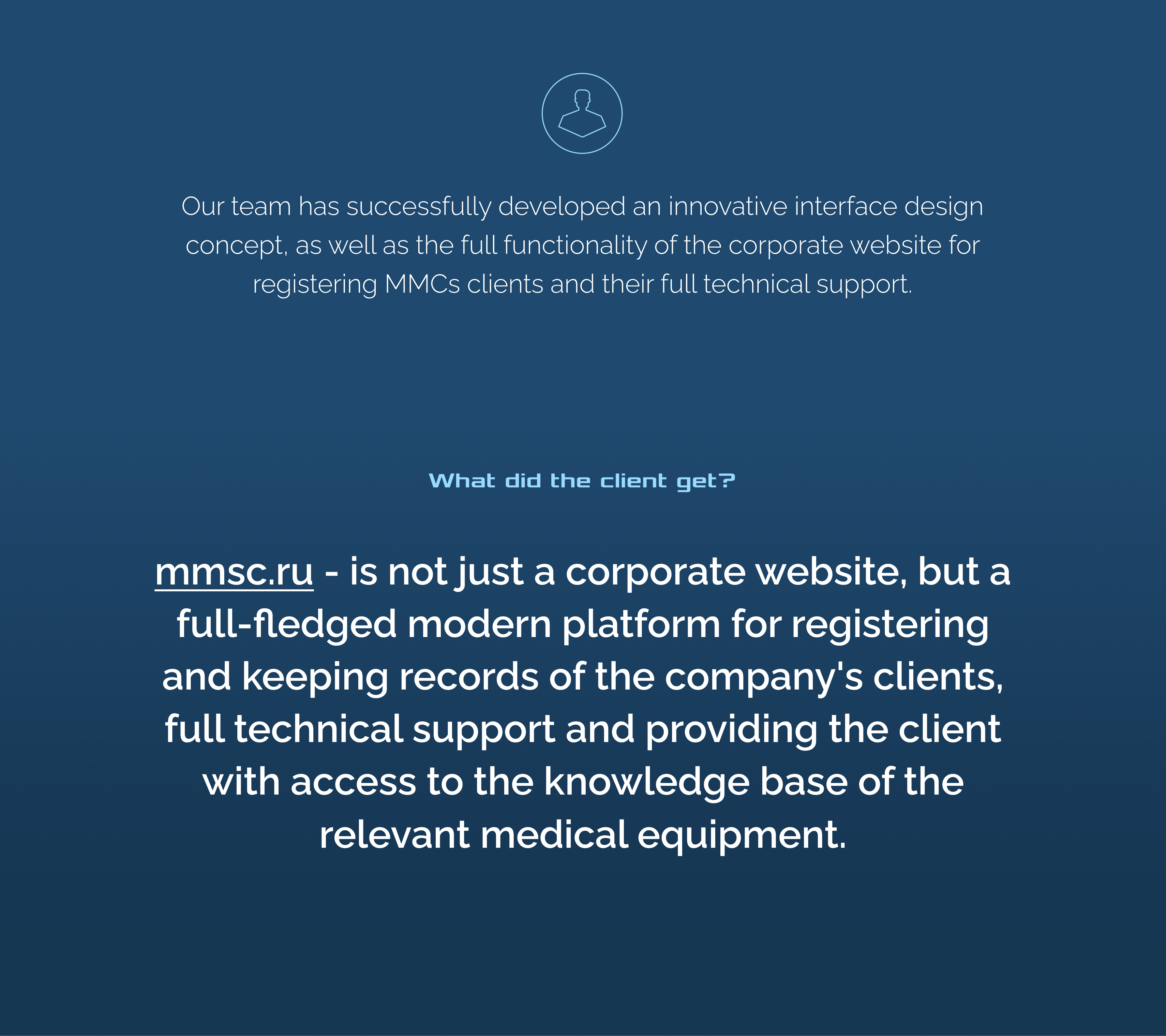 MMcS medical equipment website — Изображение №2 — Интерфейсы на Dprofile