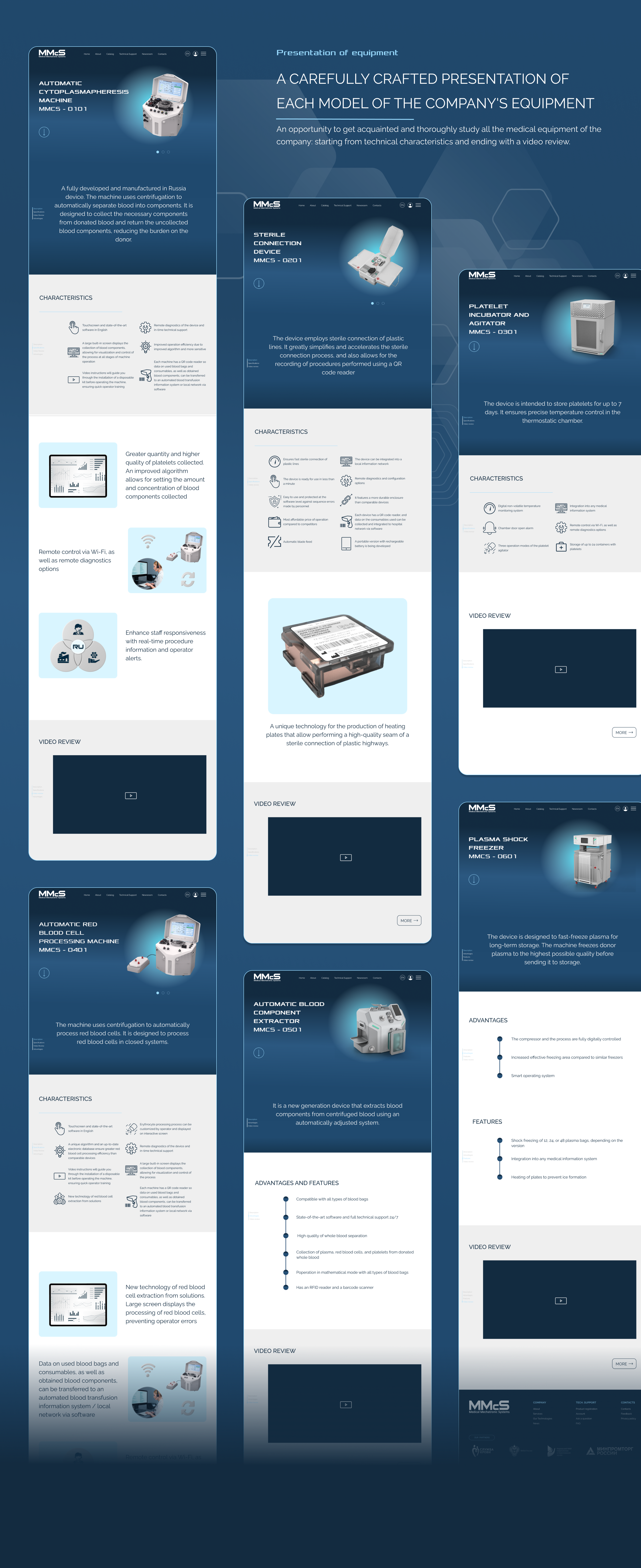 MMcS medical equipment website — Изображение №9 — Интерфейсы на Dprofile