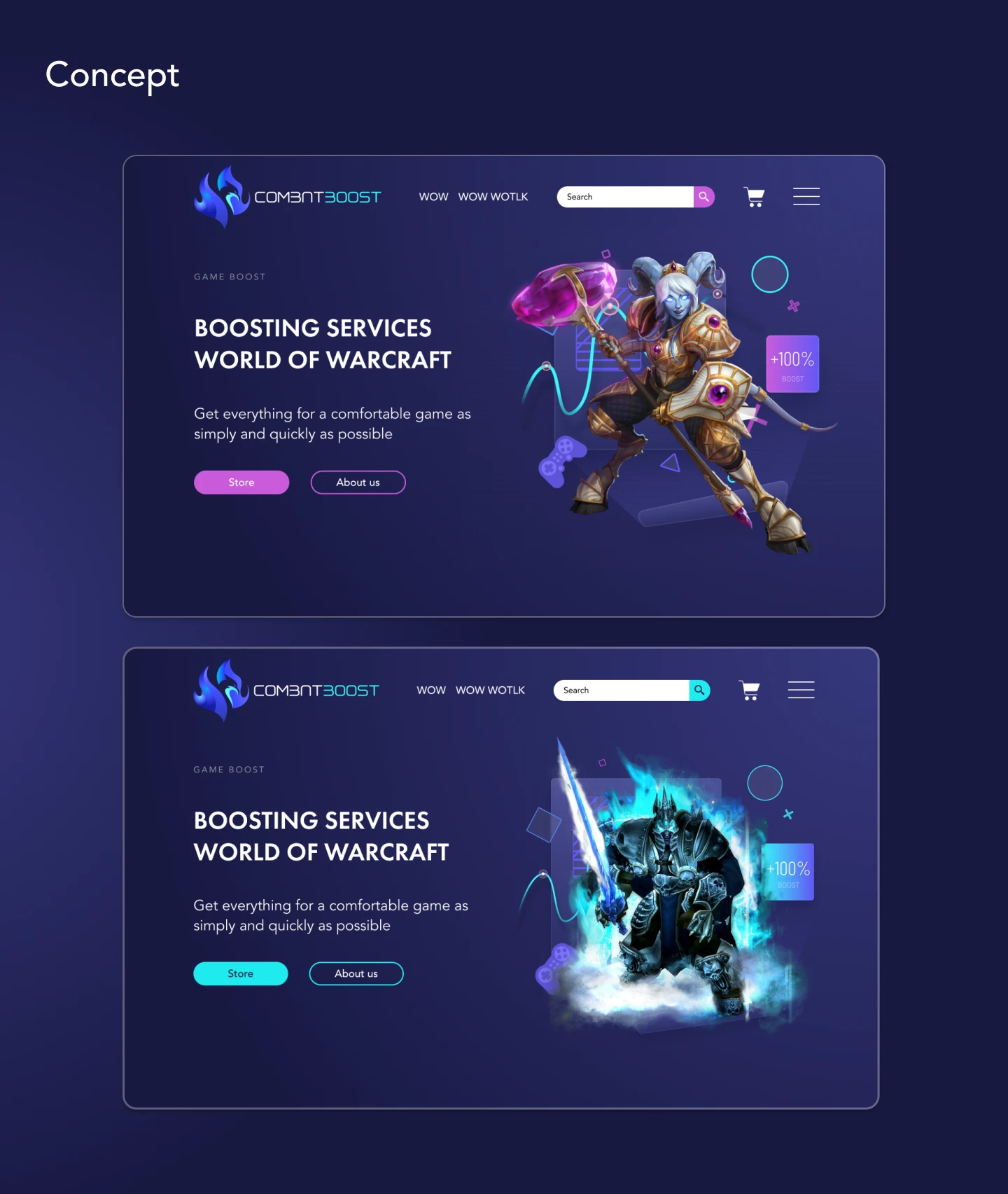 Сombatboost store for World of Warcraft — Изображение №5 — Интерфейсы на Dprofile