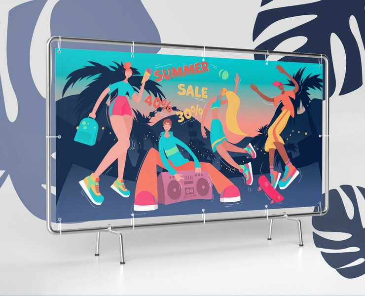 Summer sale illustration — Брендинг, Иллюстрация на Dprofile