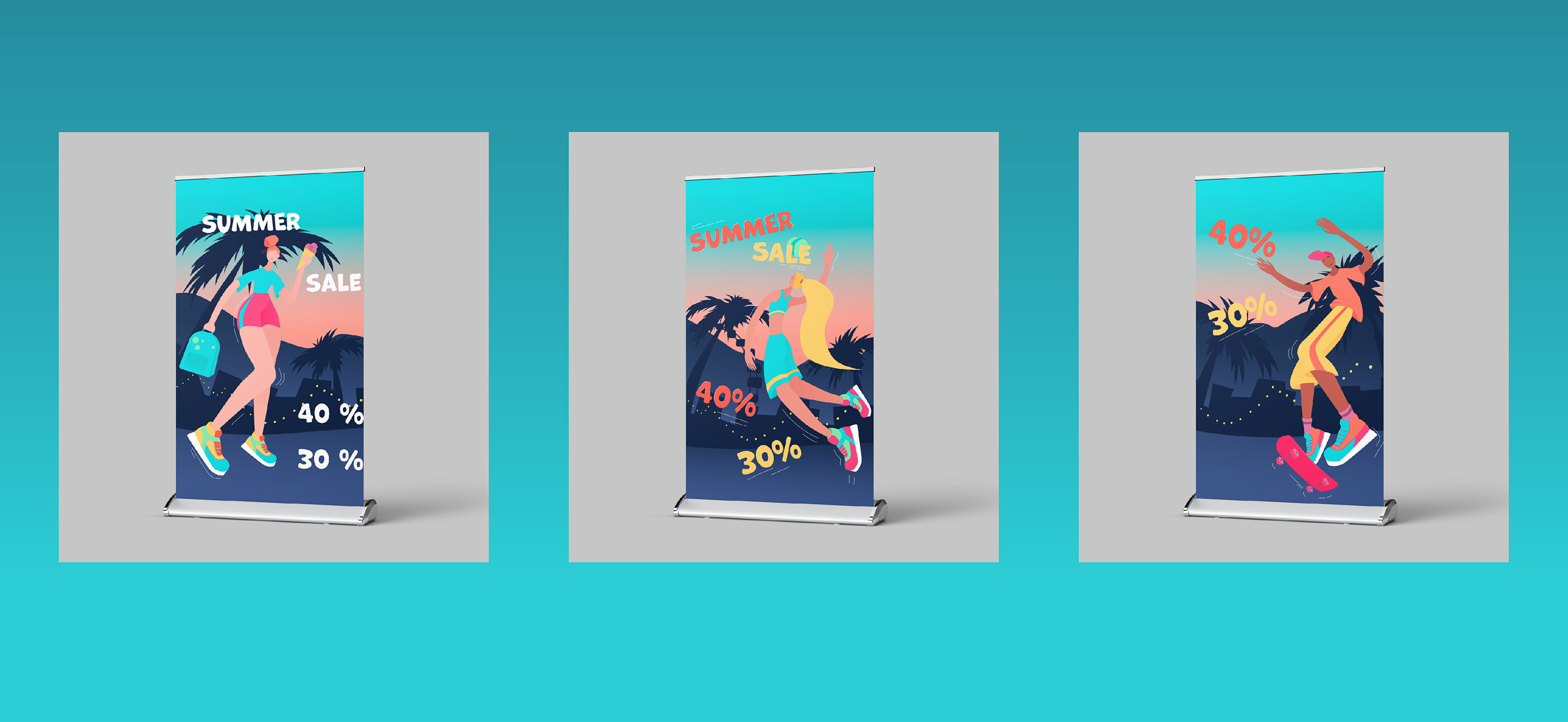 Summer sale illustration — Изображение №6 — Брендинг, Иллюстрация на Dprofile