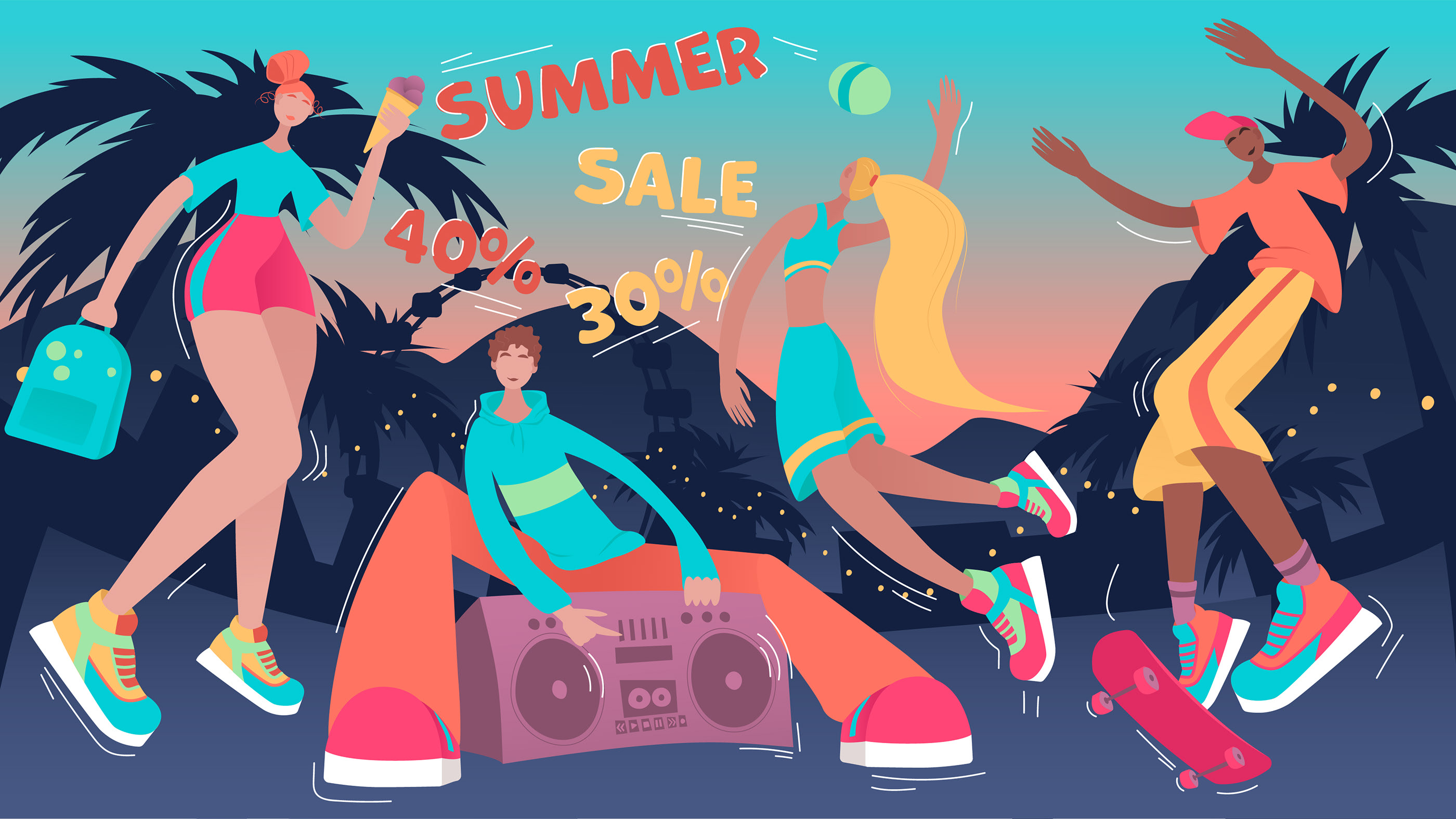 Summer sale illustration — Изображение №7 — Брендинг, Иллюстрация на Dprofile