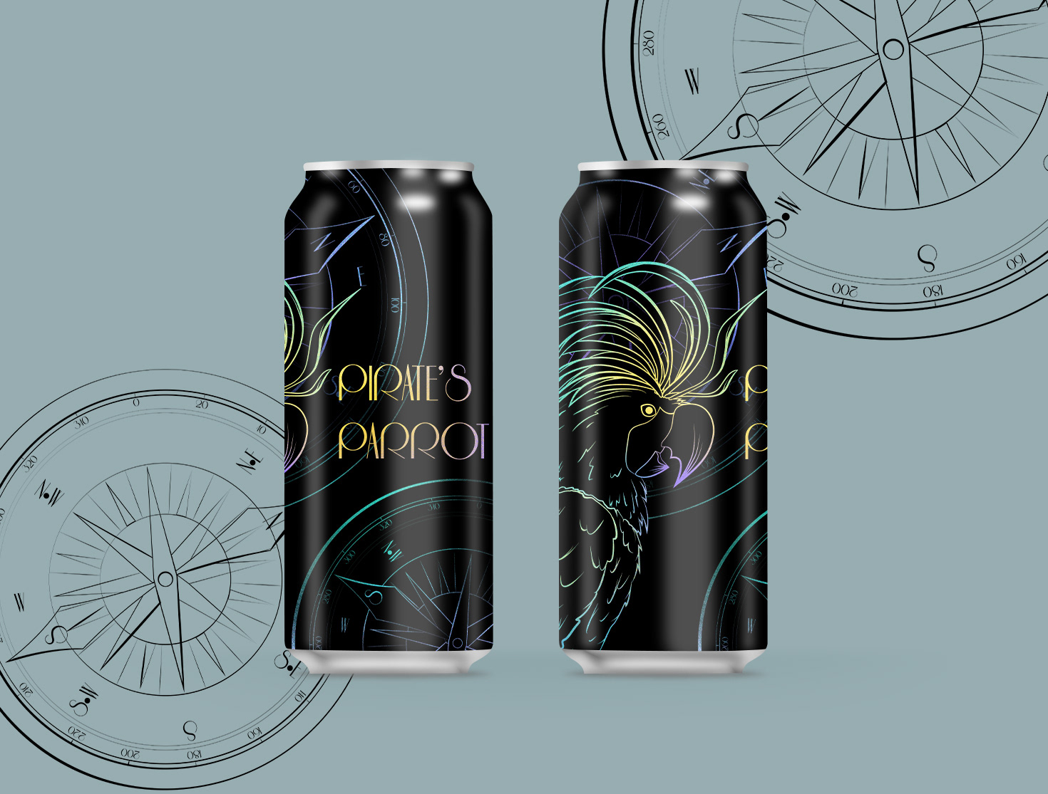 Дизайн упаковки пива "Pirate's parrot" — Изображение №18 — Брендинг, Иллюстрация на Dprofile