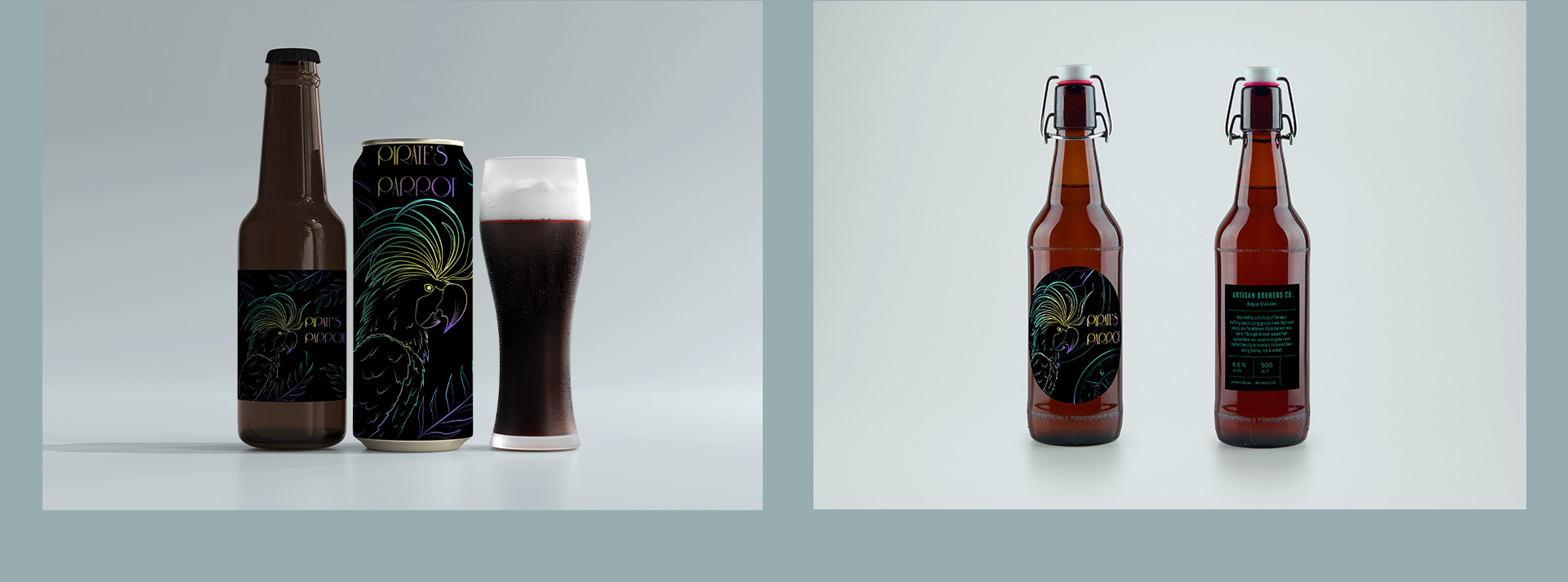 Дизайн упаковки пива "Pirate's parrot" — Изображение №7 — Брендинг, Иллюстрация на Dprofile