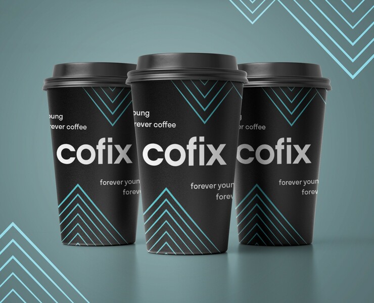 Дизайн упаковки стакана для бренда Cofix — Брендинг, Иллюстрация на Dprofile