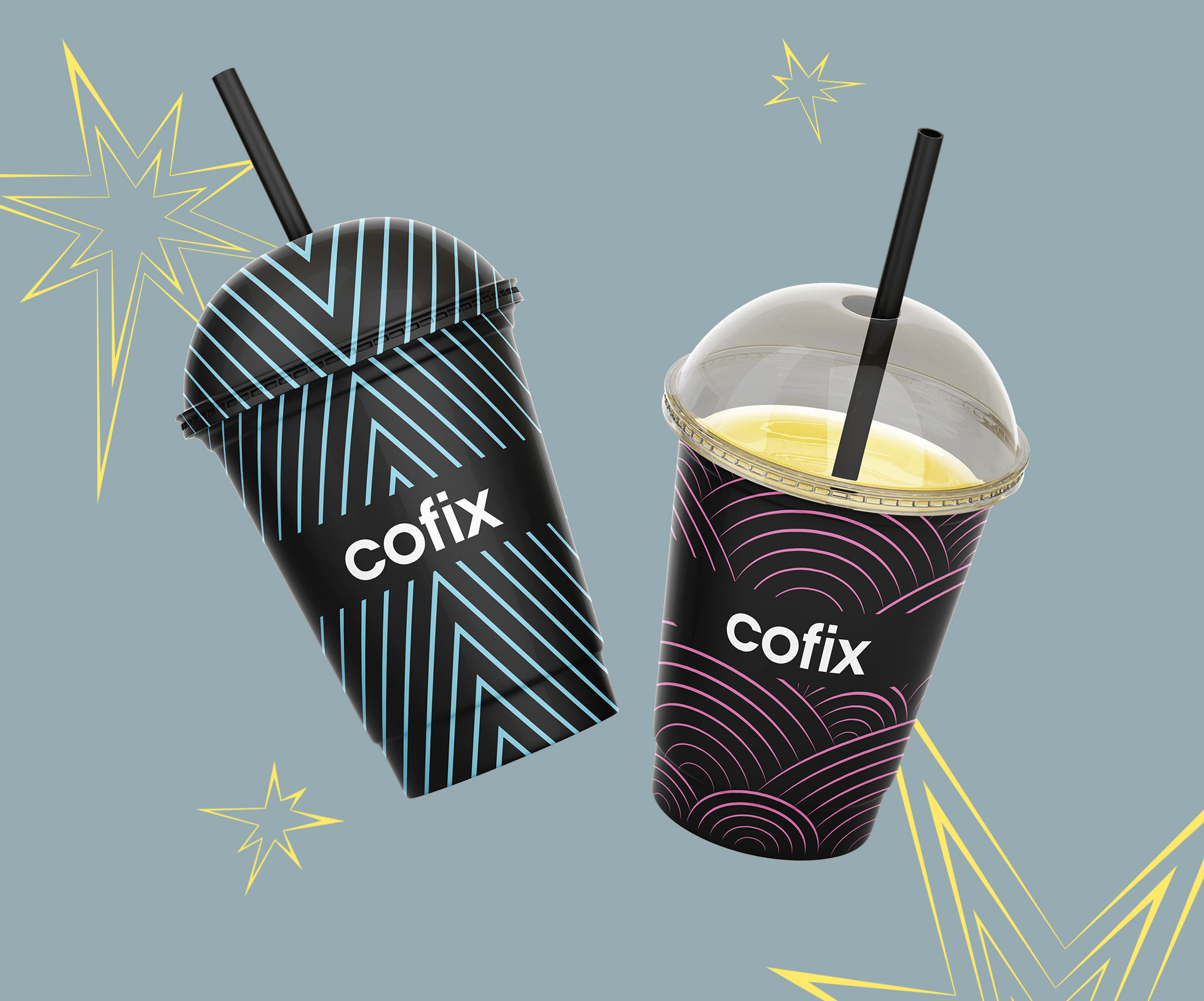 Дизайн упаковки стакана для бренда Cofix — Изображение №14 — Брендинг, Иллюстрация на Dprofile
