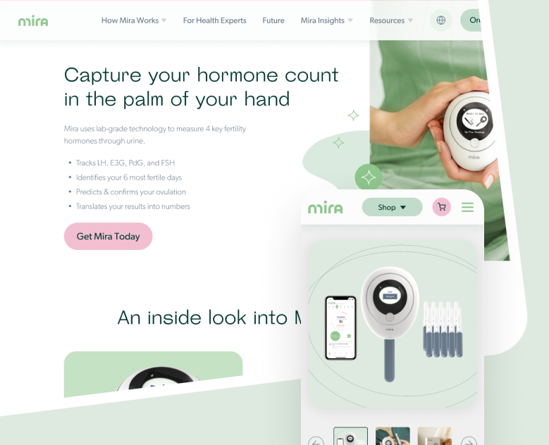 Анализатор гормонов Mira — Интерфейсы, Графика на Dprofile