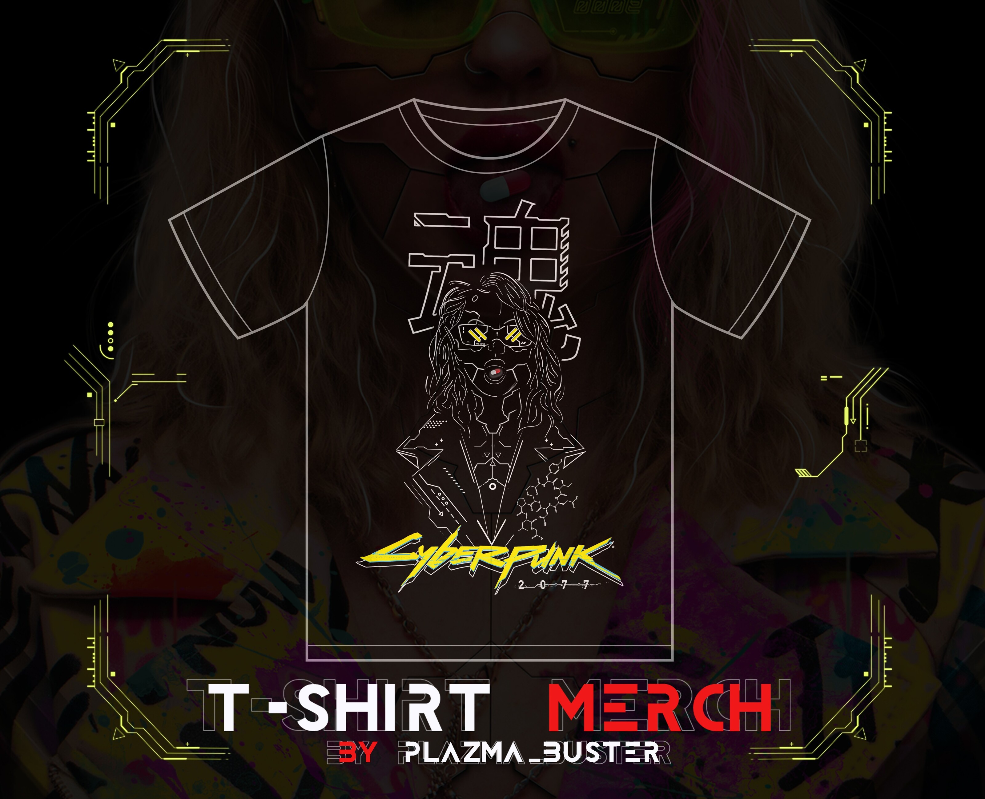 T-shirt merch by plazma_buster на Dprofile