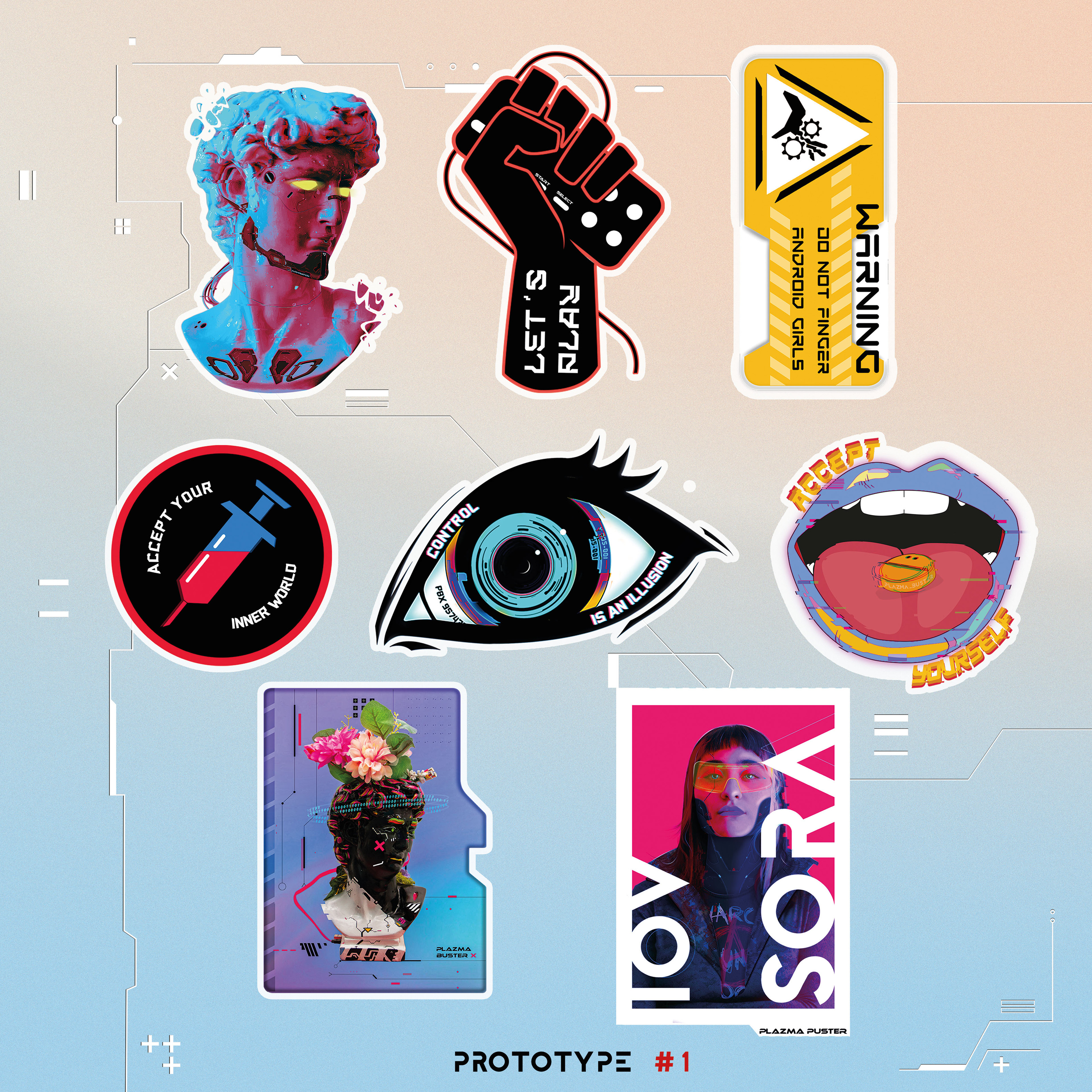 Sticker Pack prototype#1 — Изображение №5 — Брендинг на Dprofile