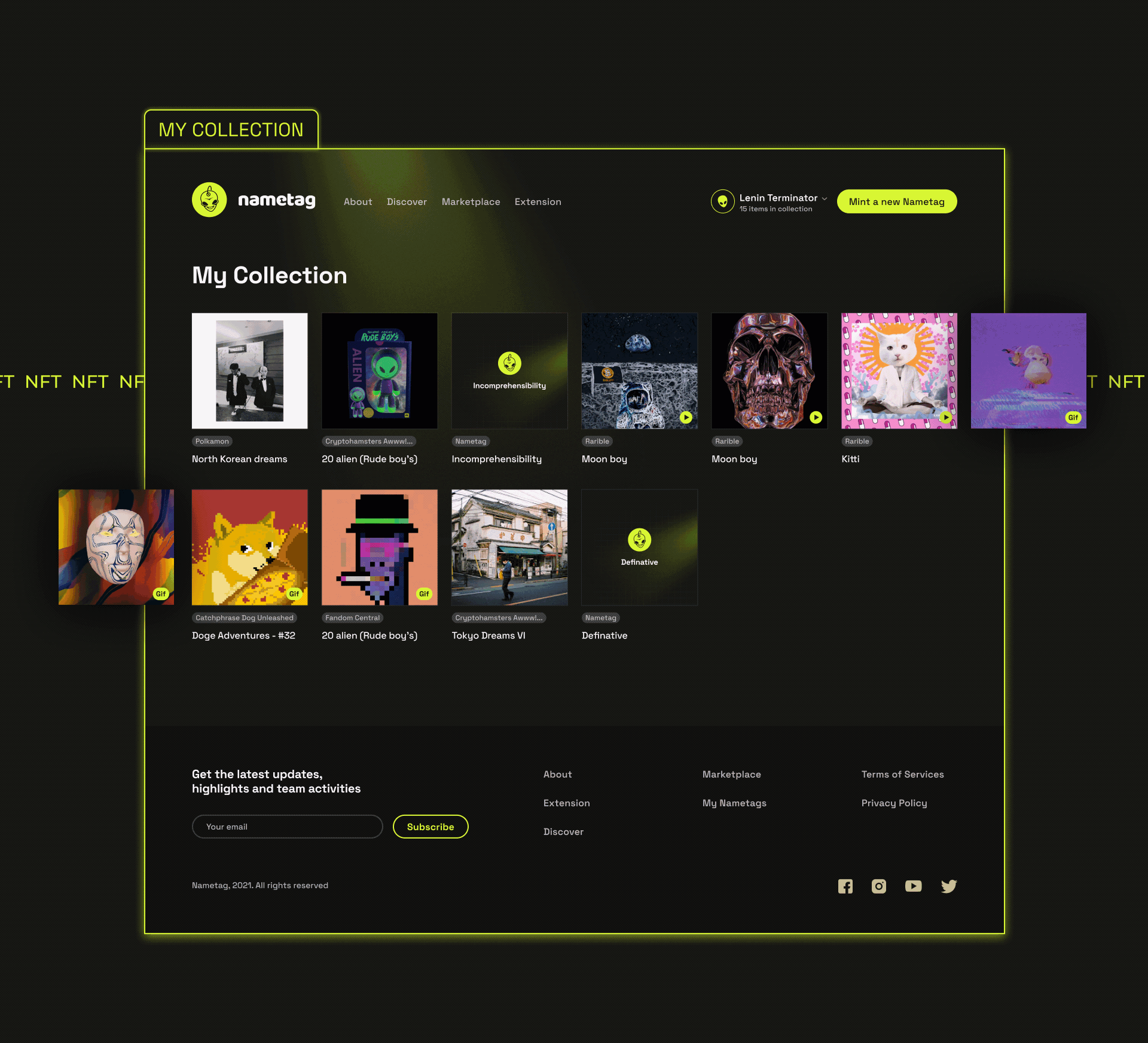 NFT platform UI/UX design — Изображение №7 — Интерфейсы, Иллюстрация на Dprofile