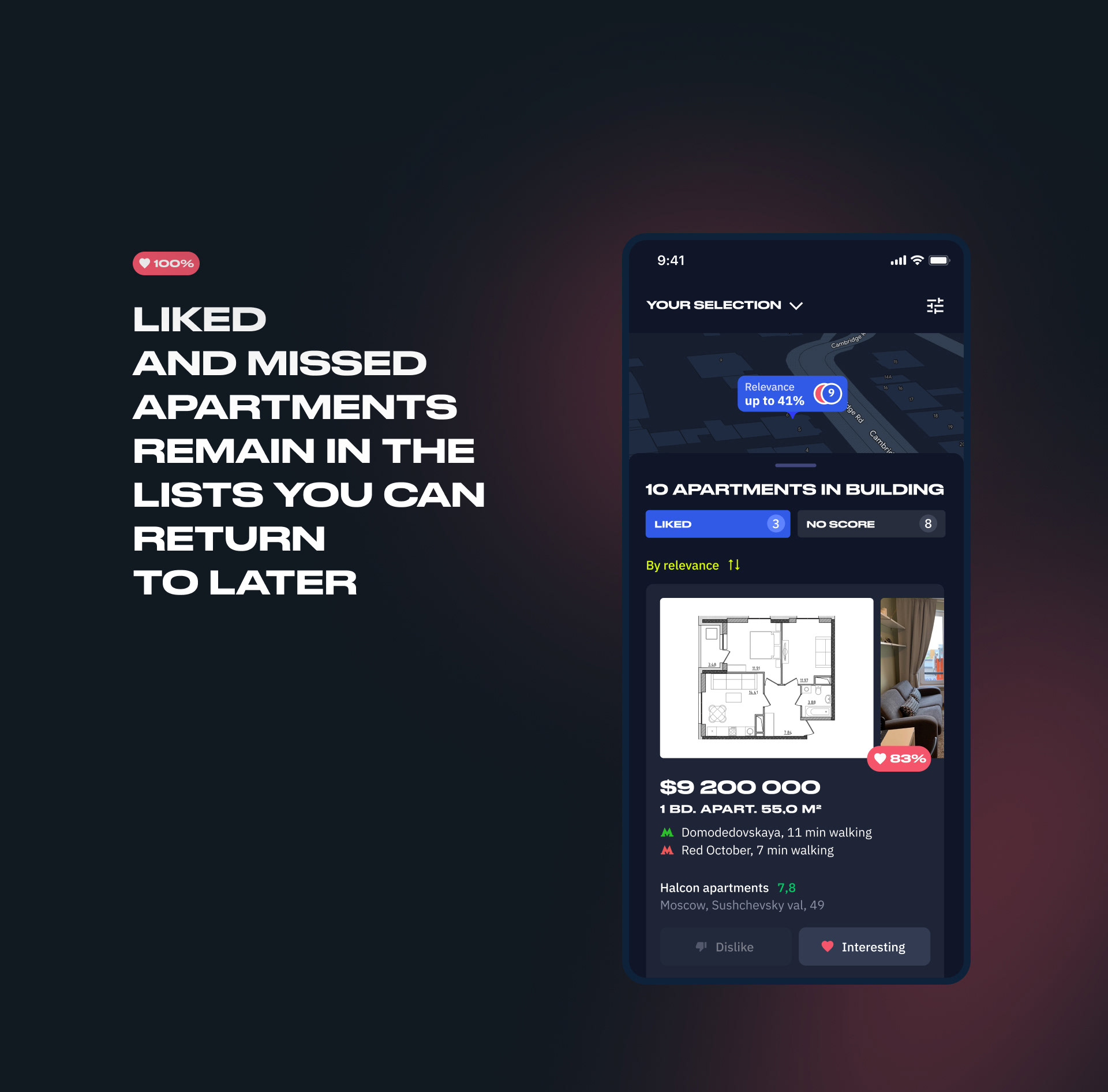 Living – UX/UI for property advisor app — Изображение №6 — Интерфейсы, Иллюстрация на Dprofile