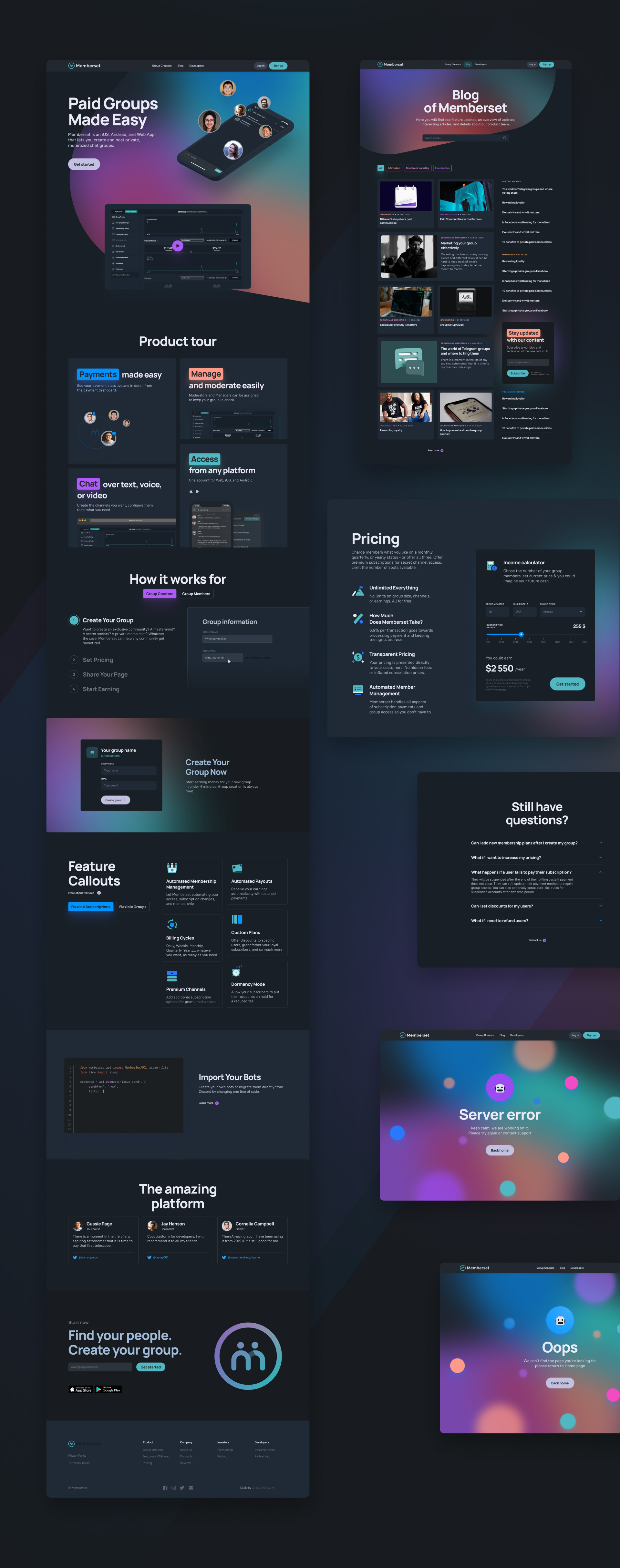 UX/UI-дизайн для  Memberset App — Изображение №6 — Интерфейсы на Dprofile