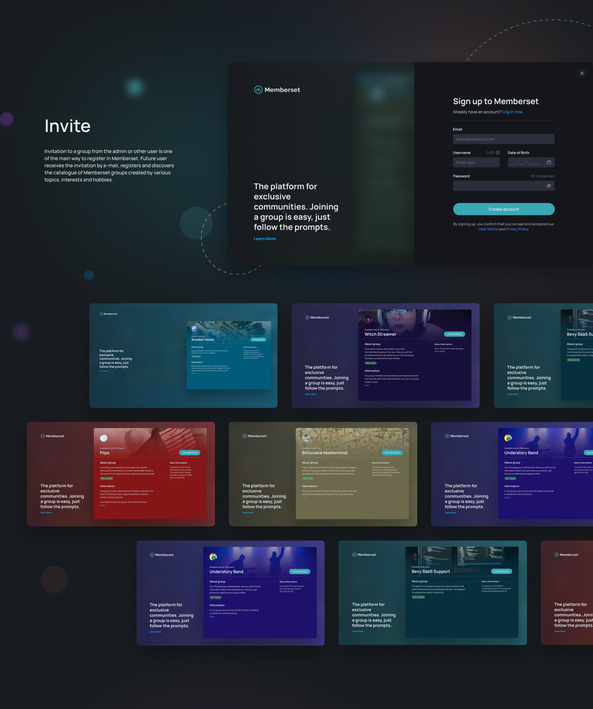 UX/UI-дизайн для  Memberset App — Изображение №10 — Интерфейсы на Dprofile