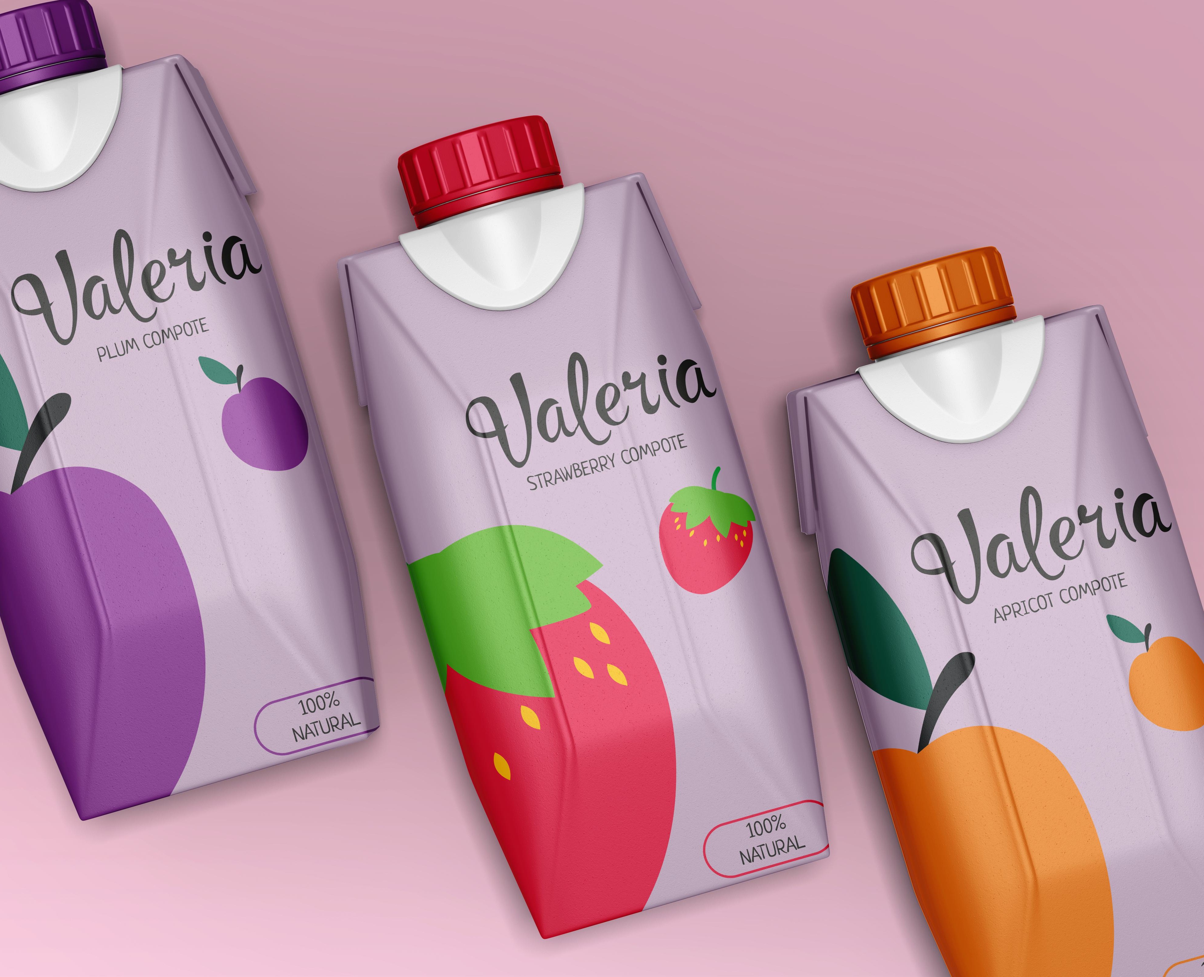 Упаковка линейки компотов — Брендинг, Графика на Dprofile