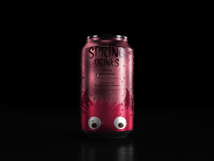 Лимонады "Spring drinks" — Изображение №4 — Брендинг, Иллюстрация на Dprofile