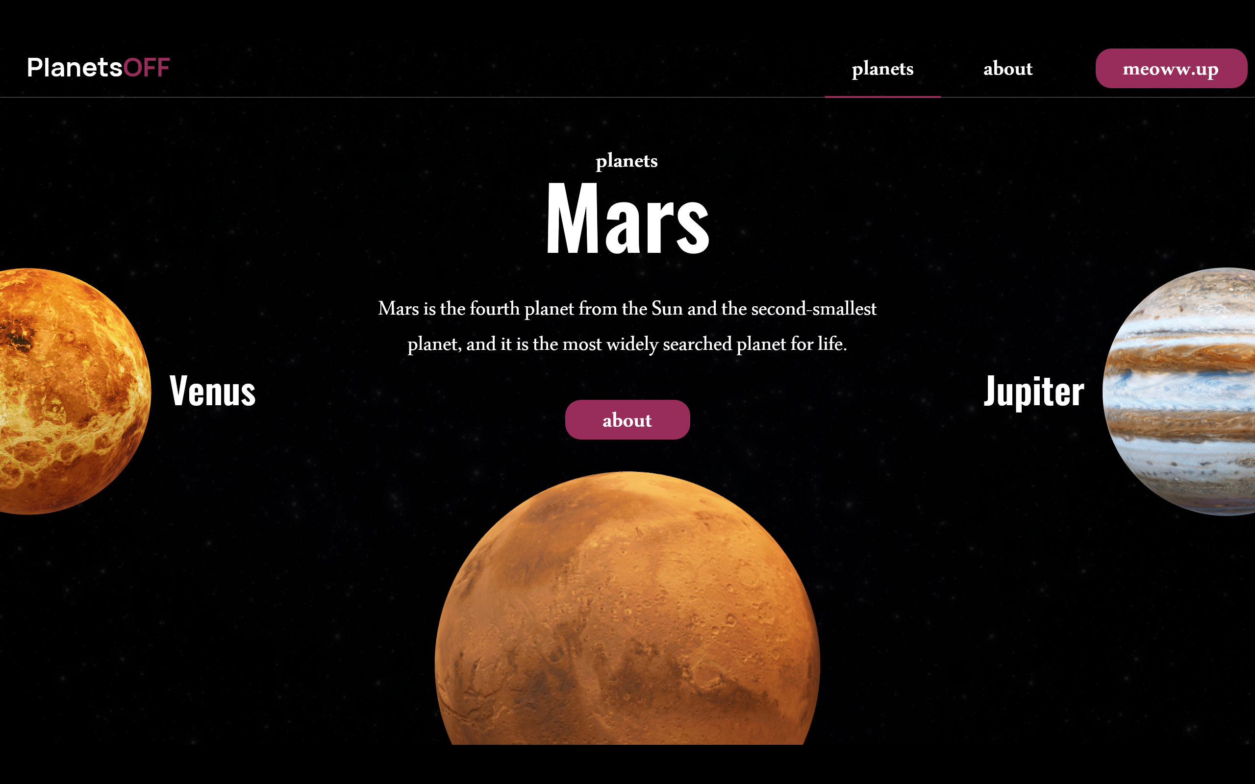 PlanetsOFF — Изображение №5 — Интерфейсы, Анимация на Dprofile