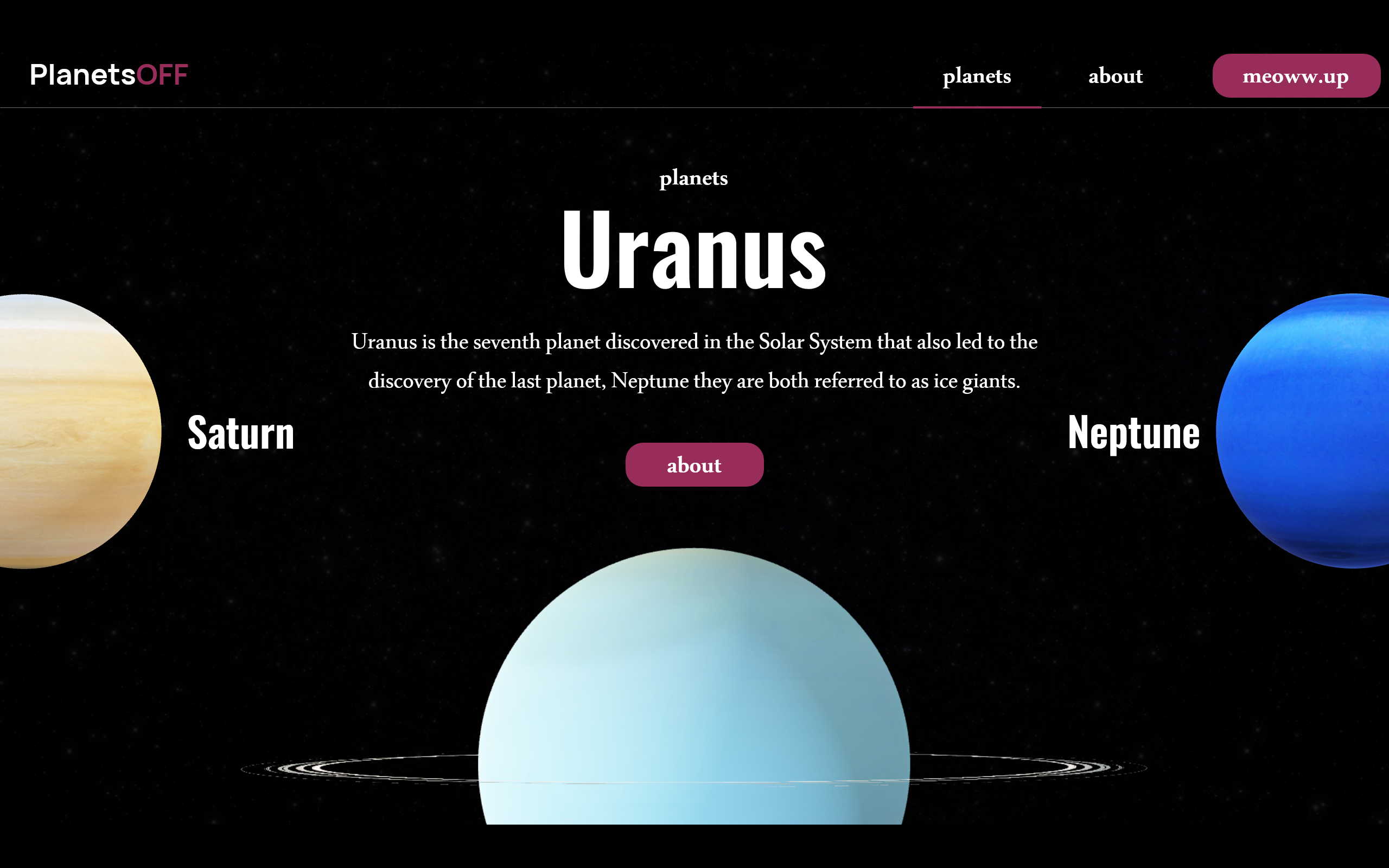 PlanetsOFF — Изображение №11 — Интерфейсы, Анимация на Dprofile