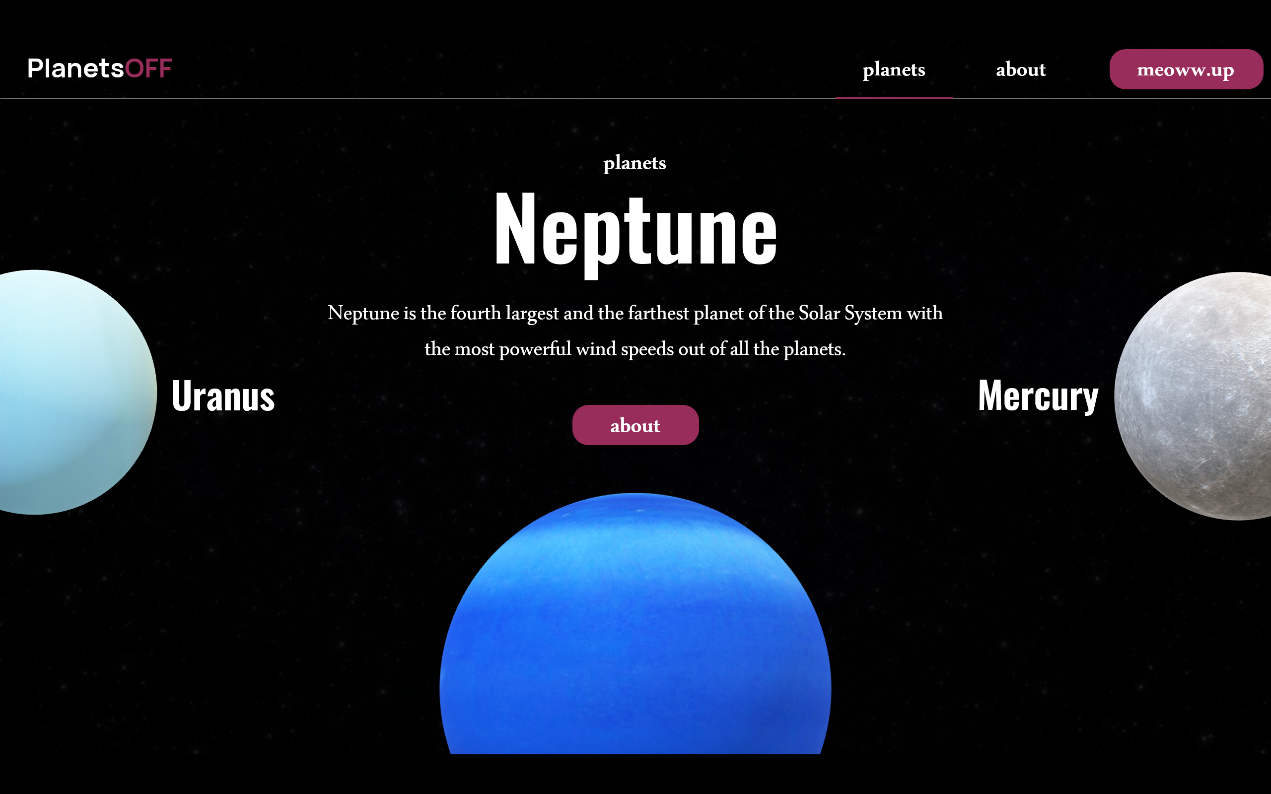 PlanetsOFF — Изображение №13 — Интерфейсы, Анимация на Dprofile