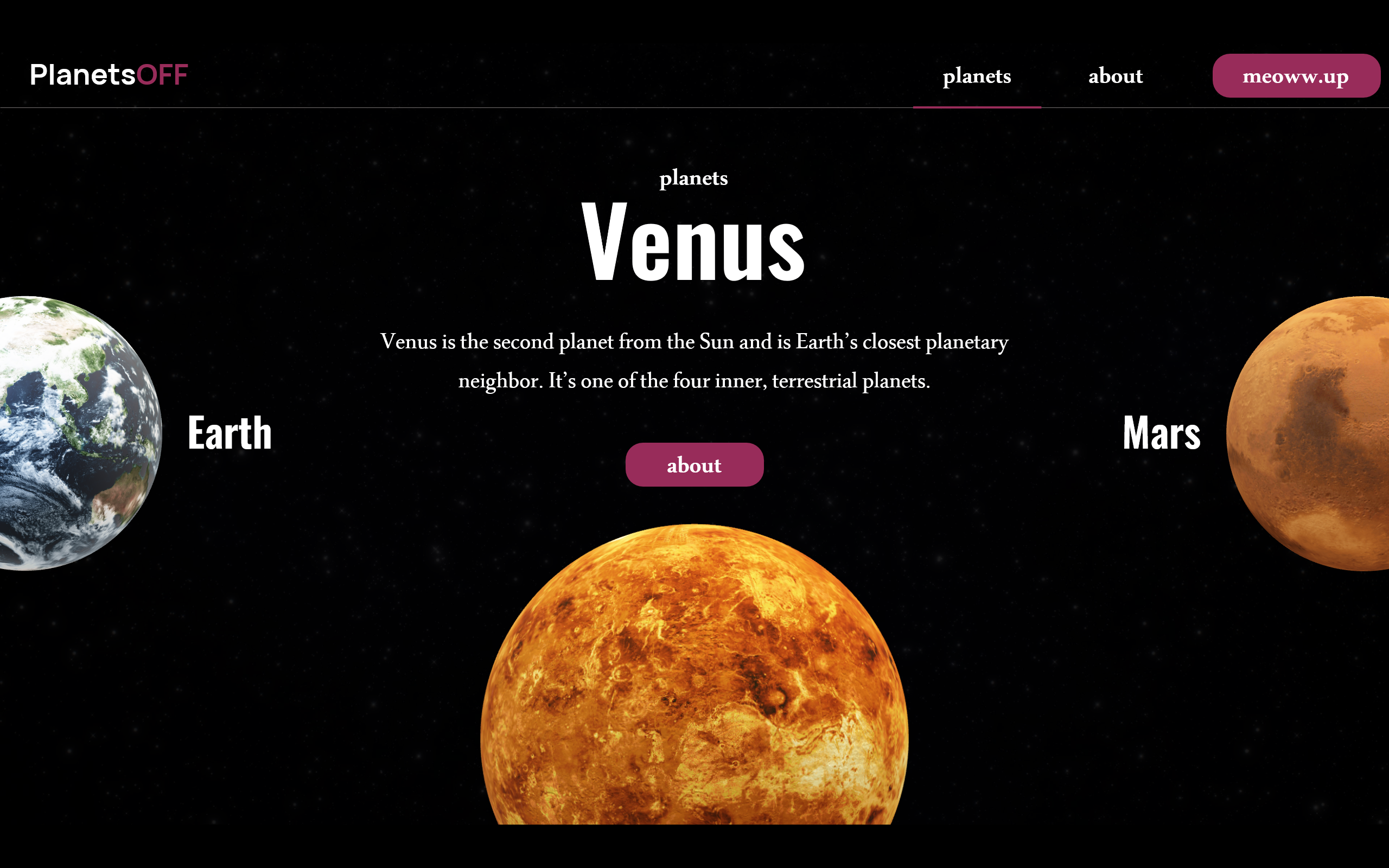 PlanetsOFF — Изображение №3 — Интерфейсы, Анимация на Dprofile