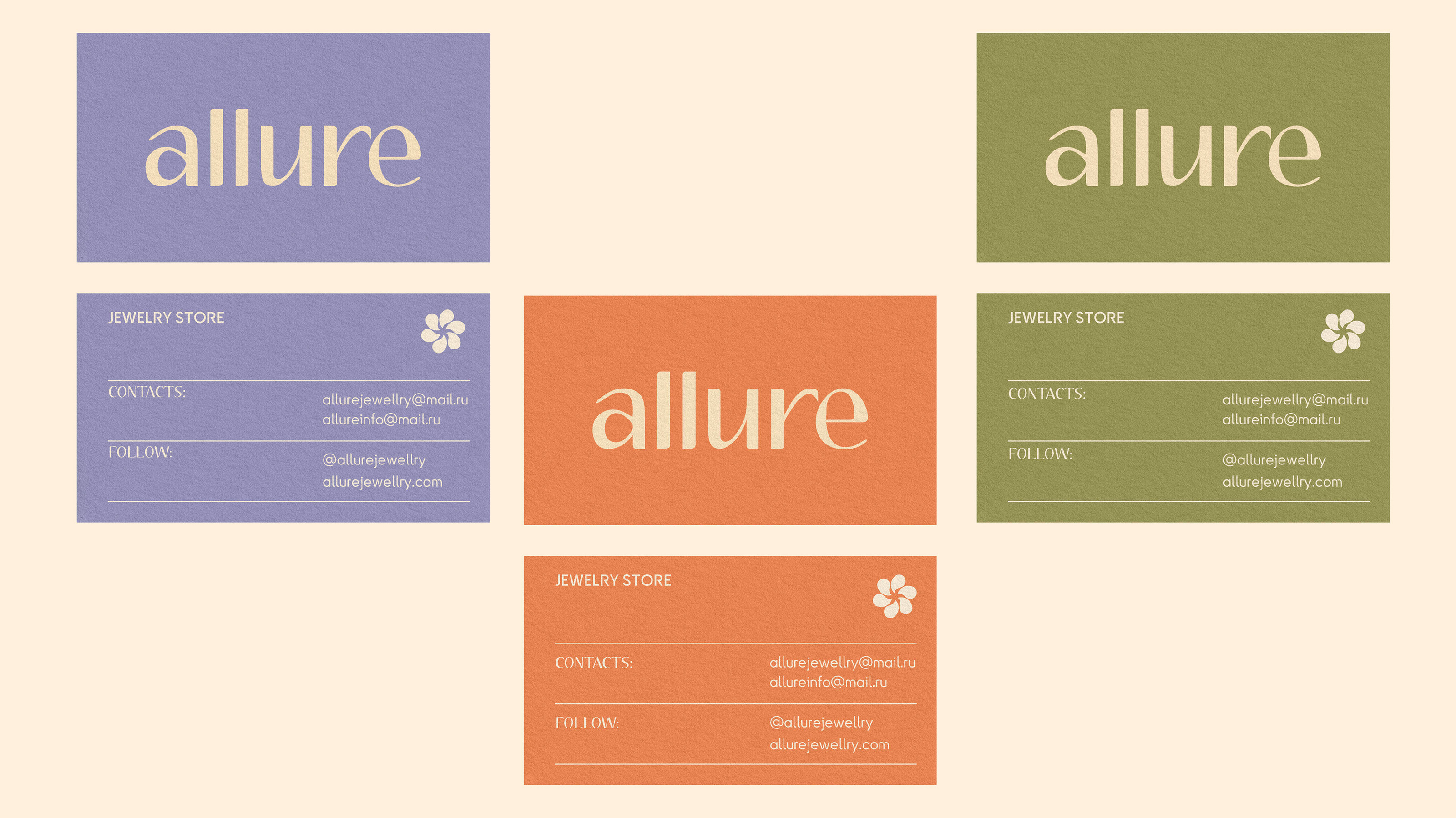 Allure jewelry | BRAND IDENTITY | JEWELRY STORE — Изображение №10 — Брендинг на Dprofile