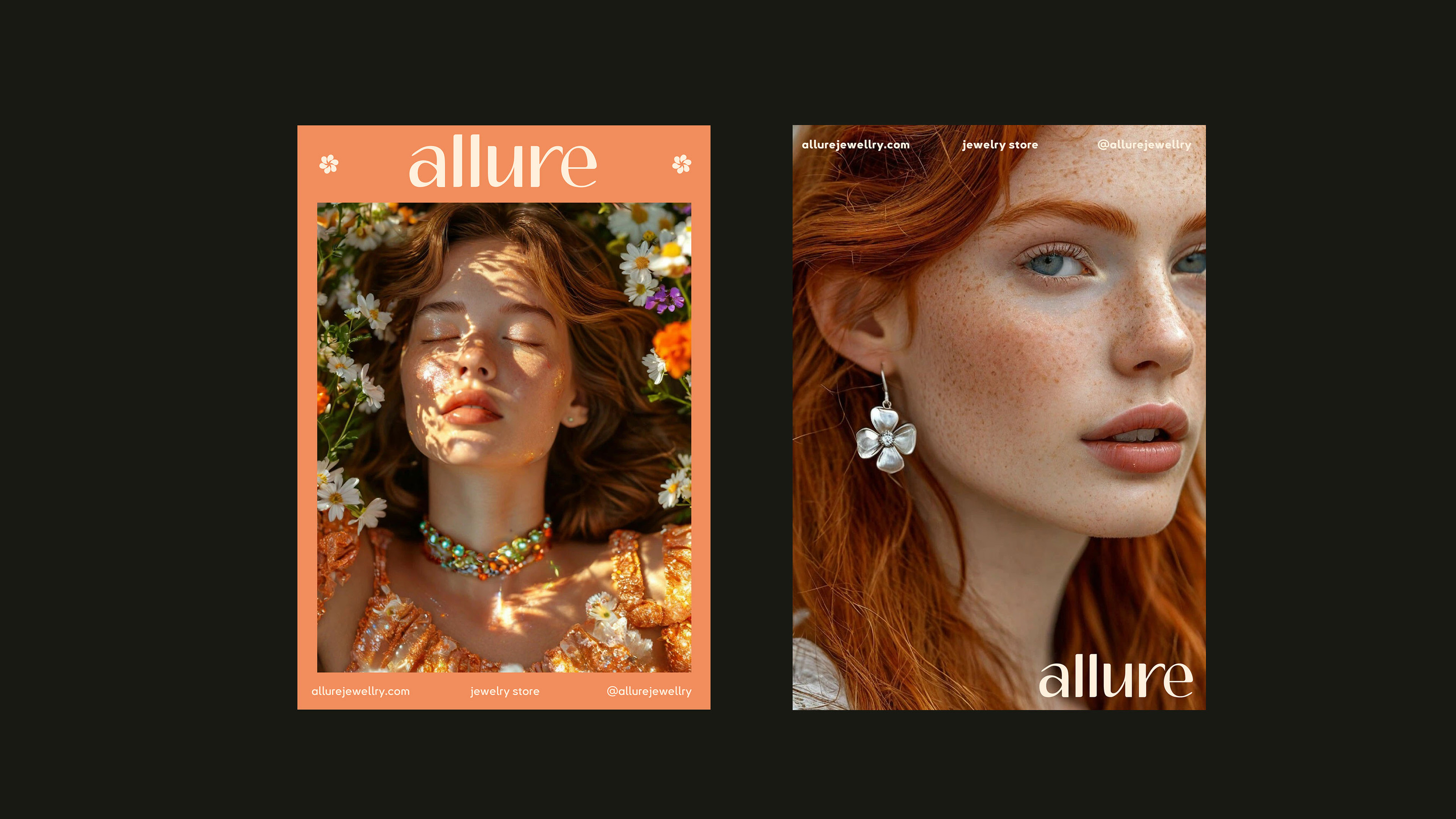 Allure jewelry | BRAND IDENTITY | JEWELRY STORE — Изображение №9 — Брендинг на Dprofile