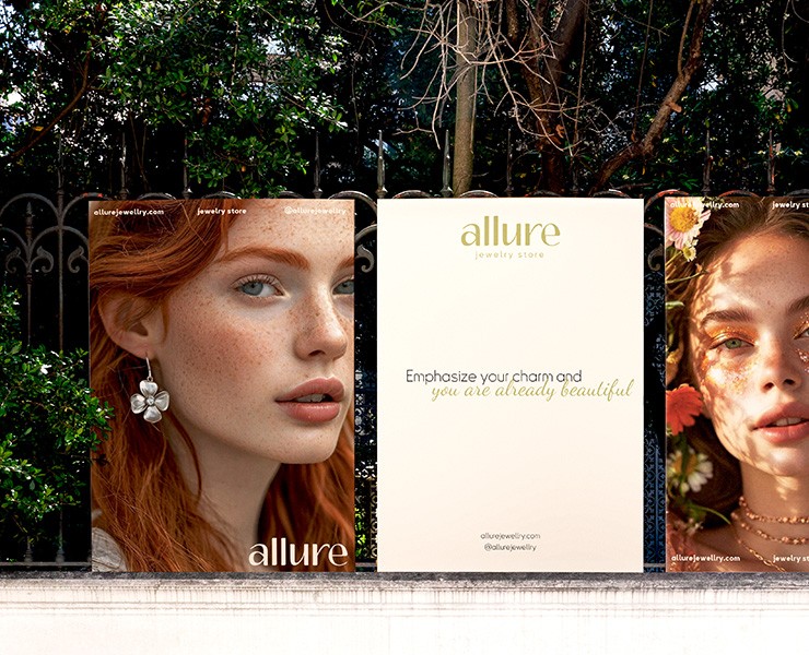Allure jewelry | BRAND IDENTITY | JEWELRY STORE — Брендинг на Dprofile