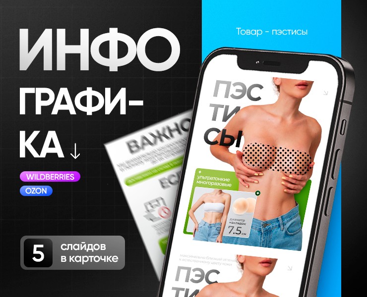 Инфографика для маркетплейсов / пэстисы на Dprofile