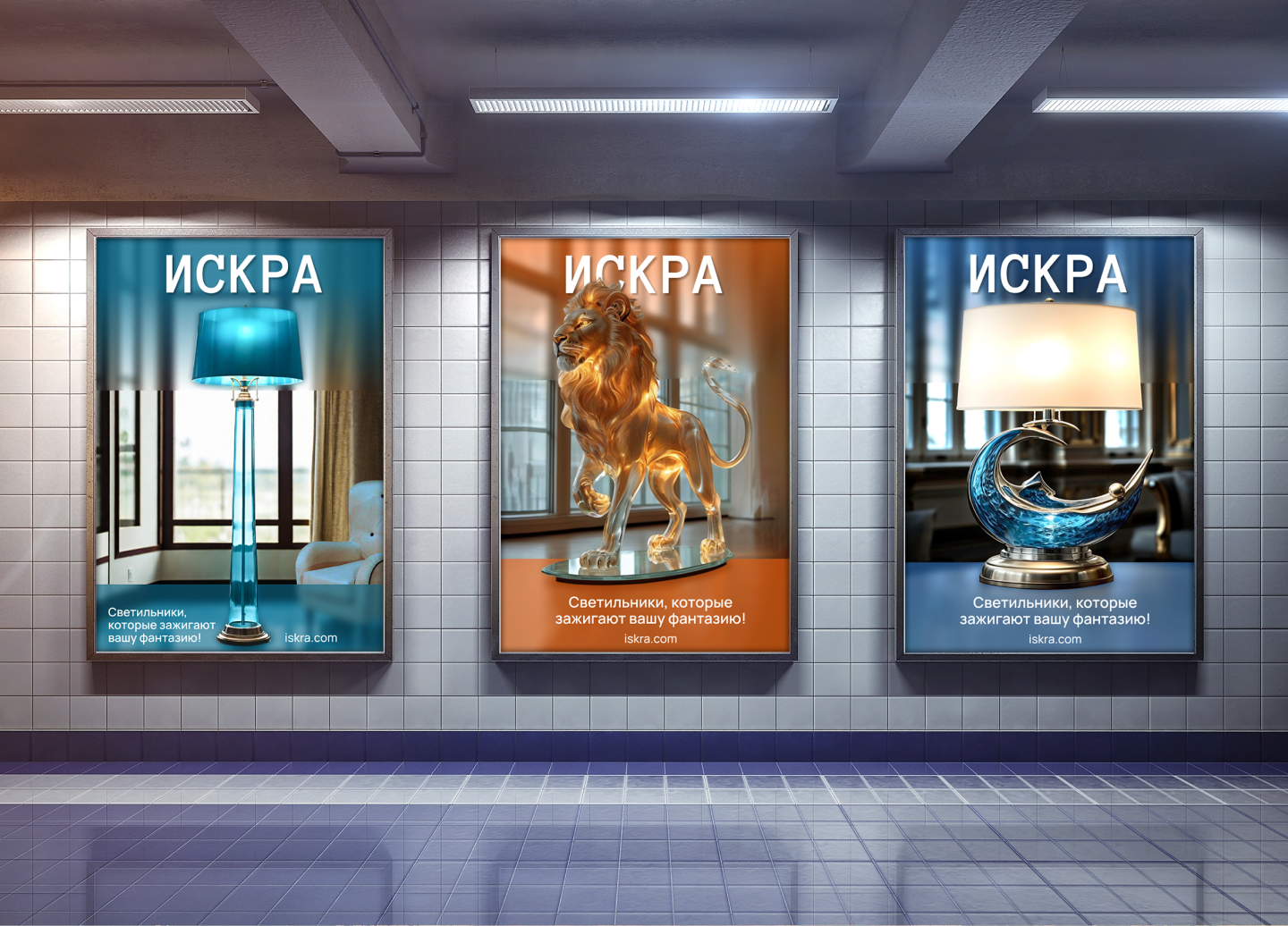 Создание плакатов. постеров для салона света "Искра" — Изображение №5 — Брендинг, Иллюстрация на Dprofile