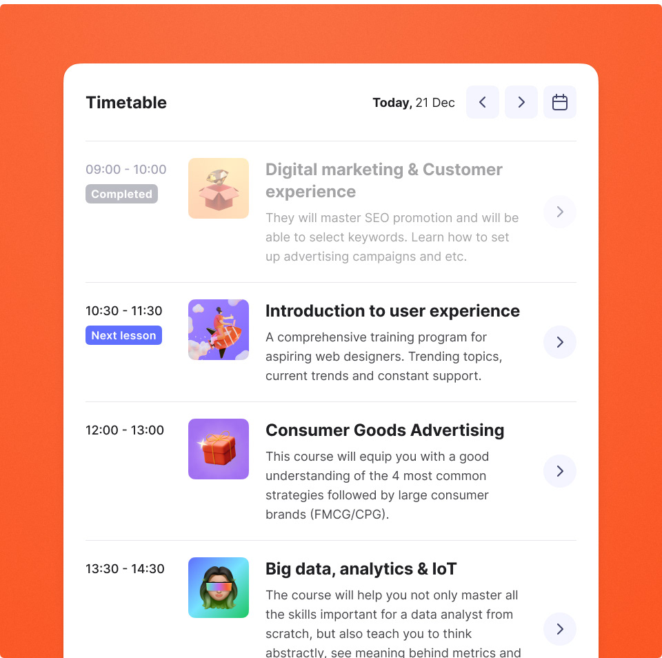 Educaty: Online Education Platform — Изображение №10 — Интерфейсы на Dprofile