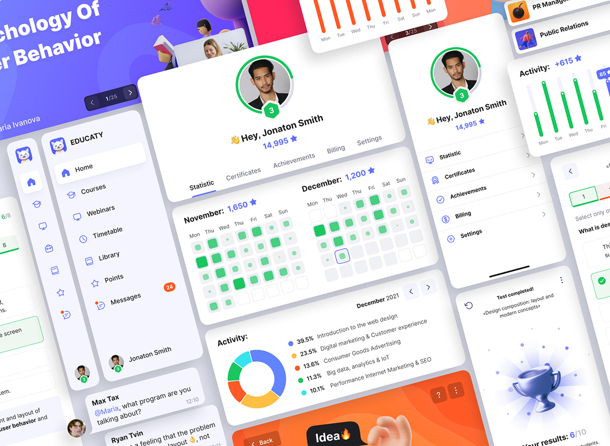 Educaty: Online Education Platform — Изображение №26 — Интерфейсы на Dprofile