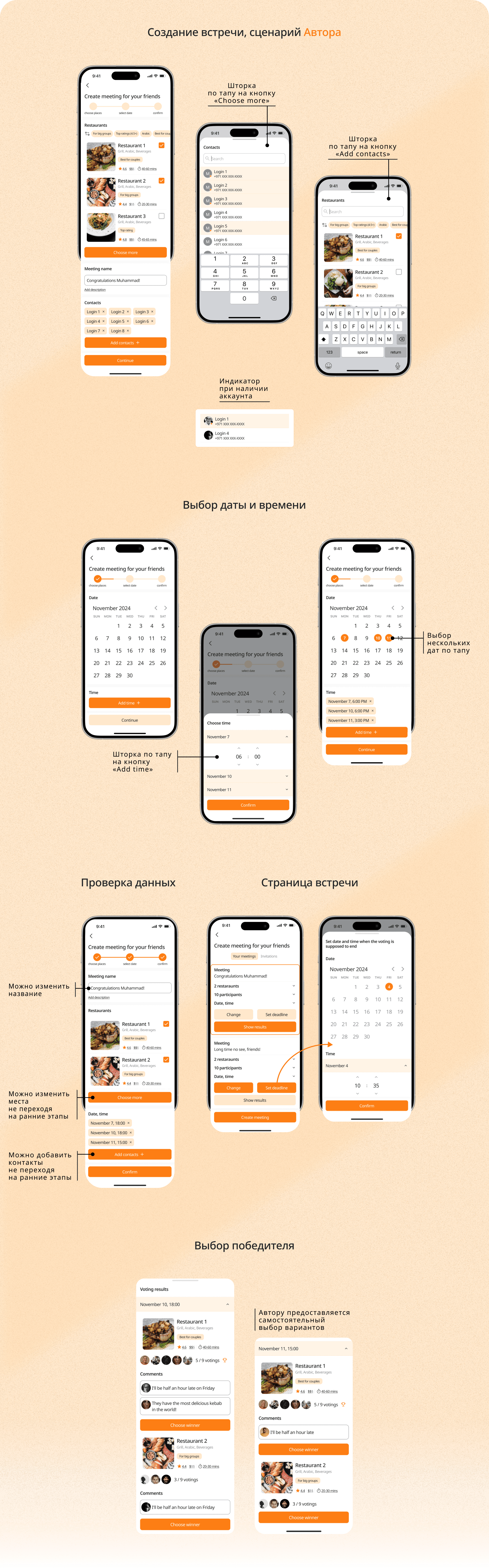 Taker Food Delivery App — Изображение №5 — Интерфейсы на Dprofile