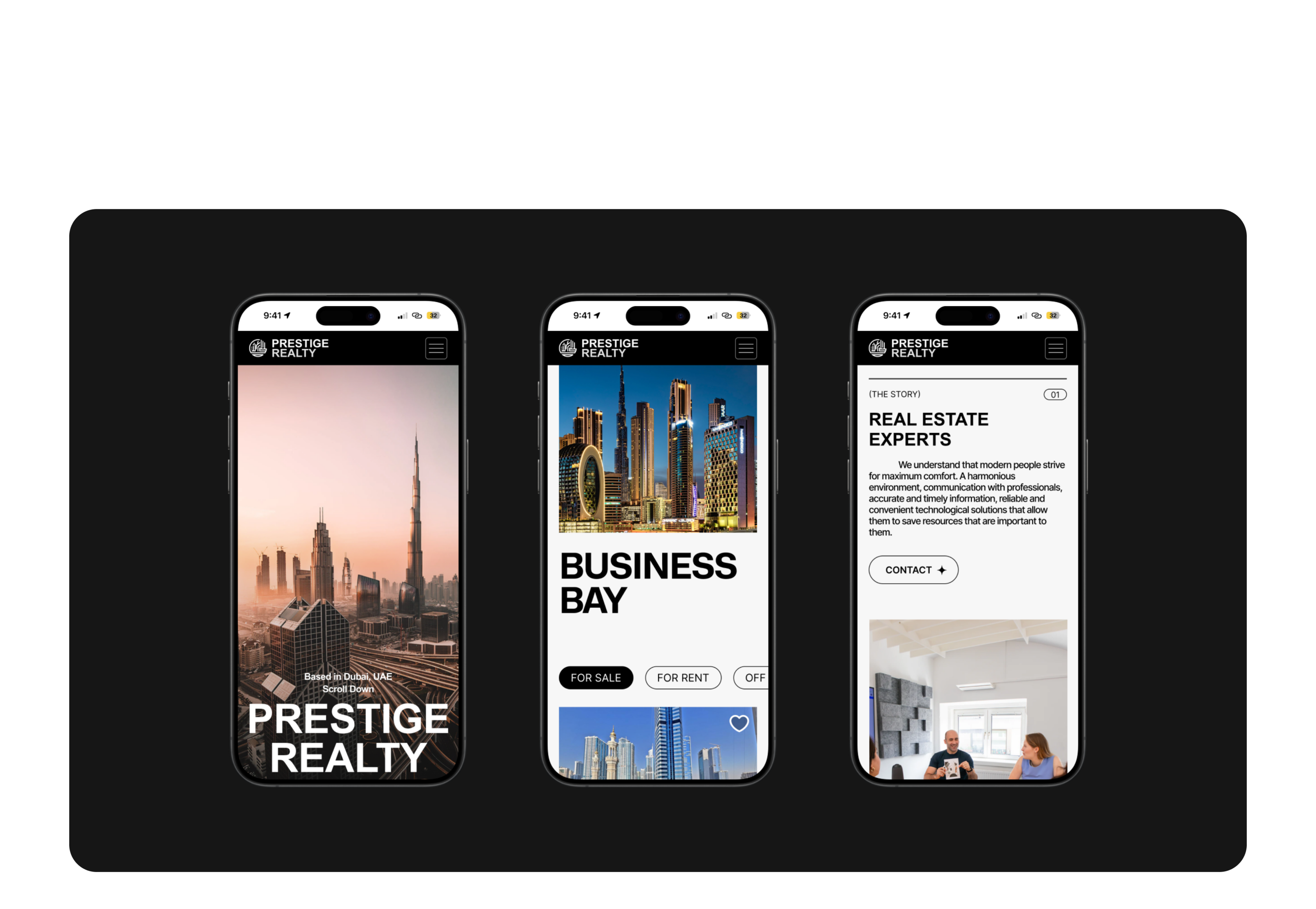 Дизайн агентства недвижимости Prestige Realty — Изображение №7 — Интерфейсы на Dprofile