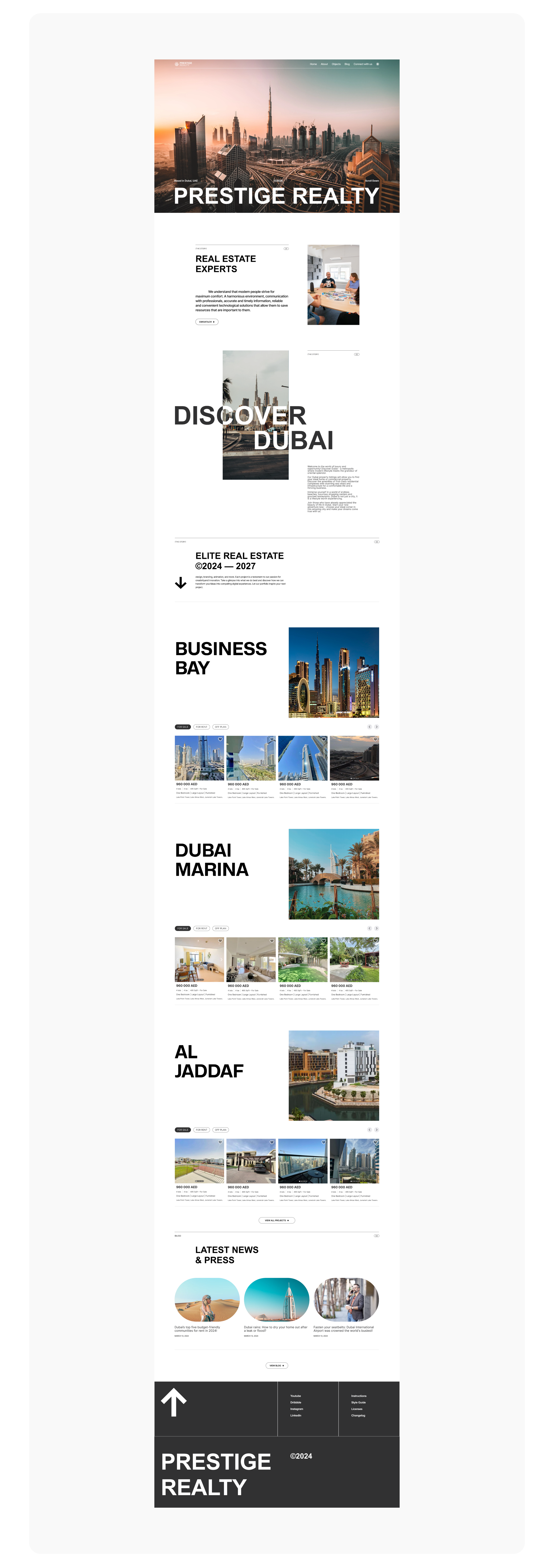 Дизайн агентства недвижимости Prestige Realty — Изображение №8 — Интерфейсы на Dprofile