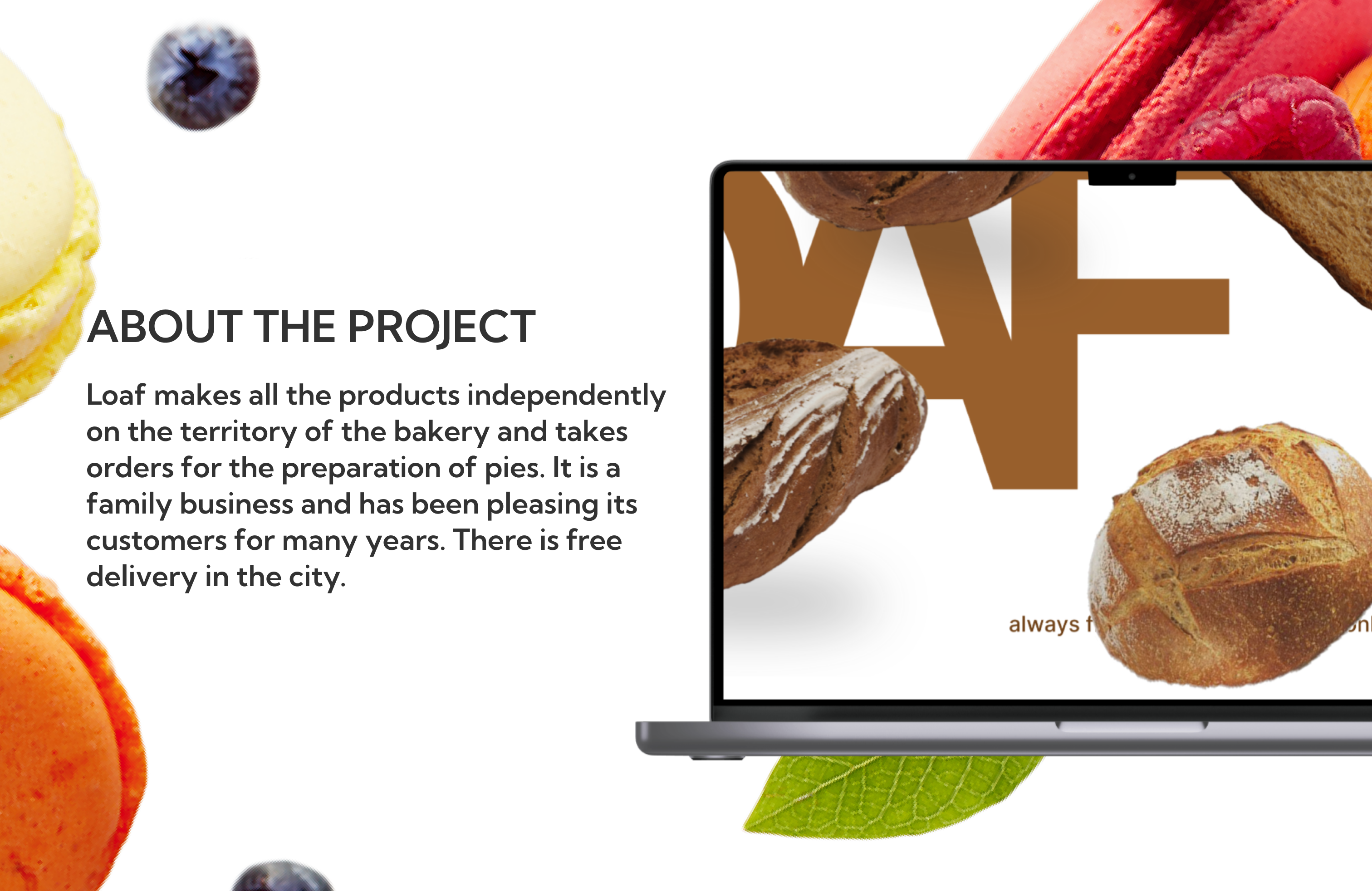 Loaf - Bakery Website — Изображение №2 — Интерфейсы на Dprofile