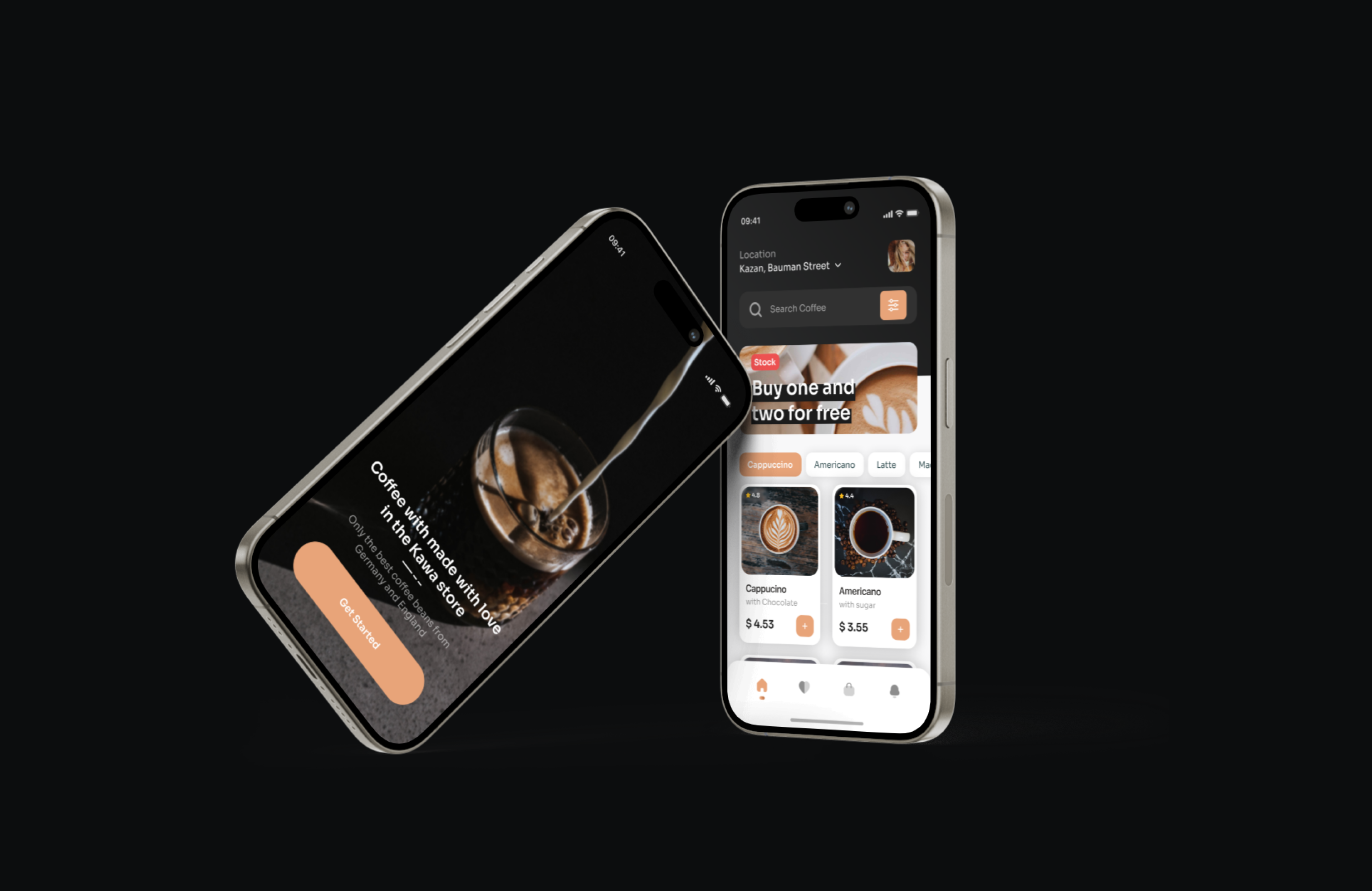 Mobile app - Coffee Shop — Изображение №3 — Интерфейсы на Dprofile