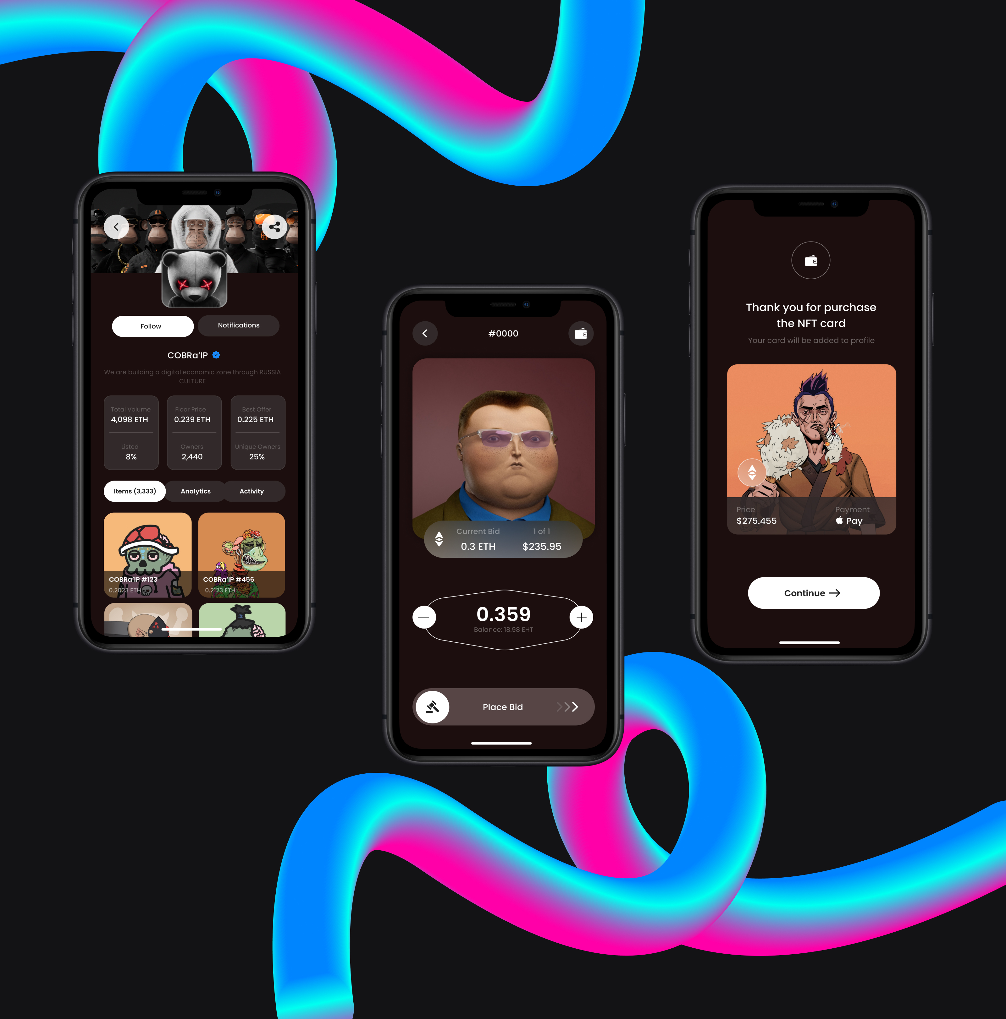 NFT - Mobile app — Изображение №4 — Интерфейсы на Dprofile