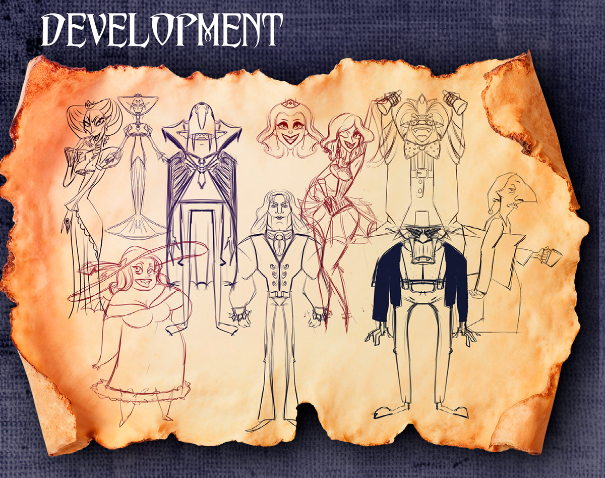 Illustrations for a game about vampires — Изображение №5 — Брендинг, Иллюстрация на Dprofile