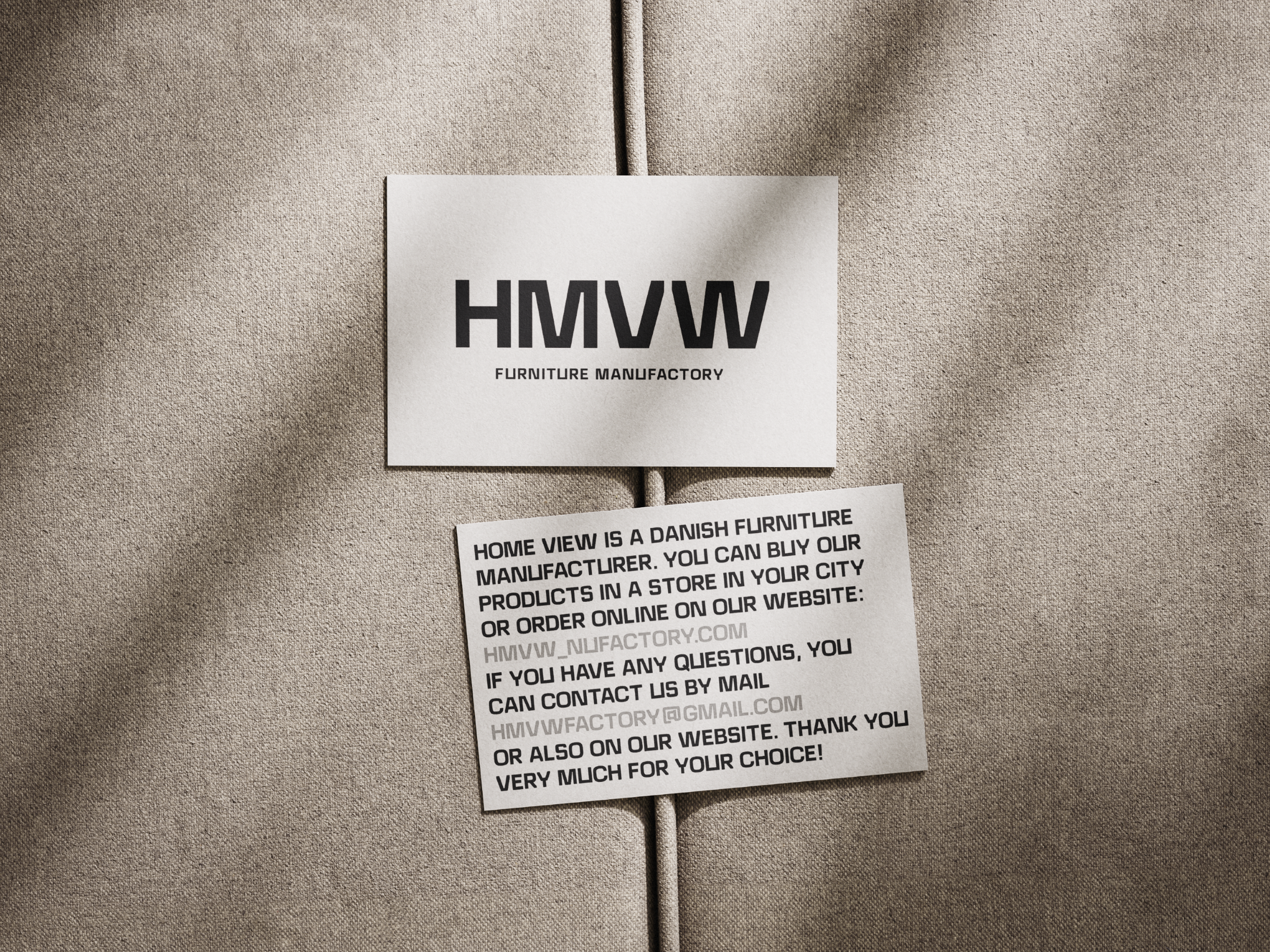 HMVW furniture manufactory — Изображение №5 — Брендинг на Dprofile