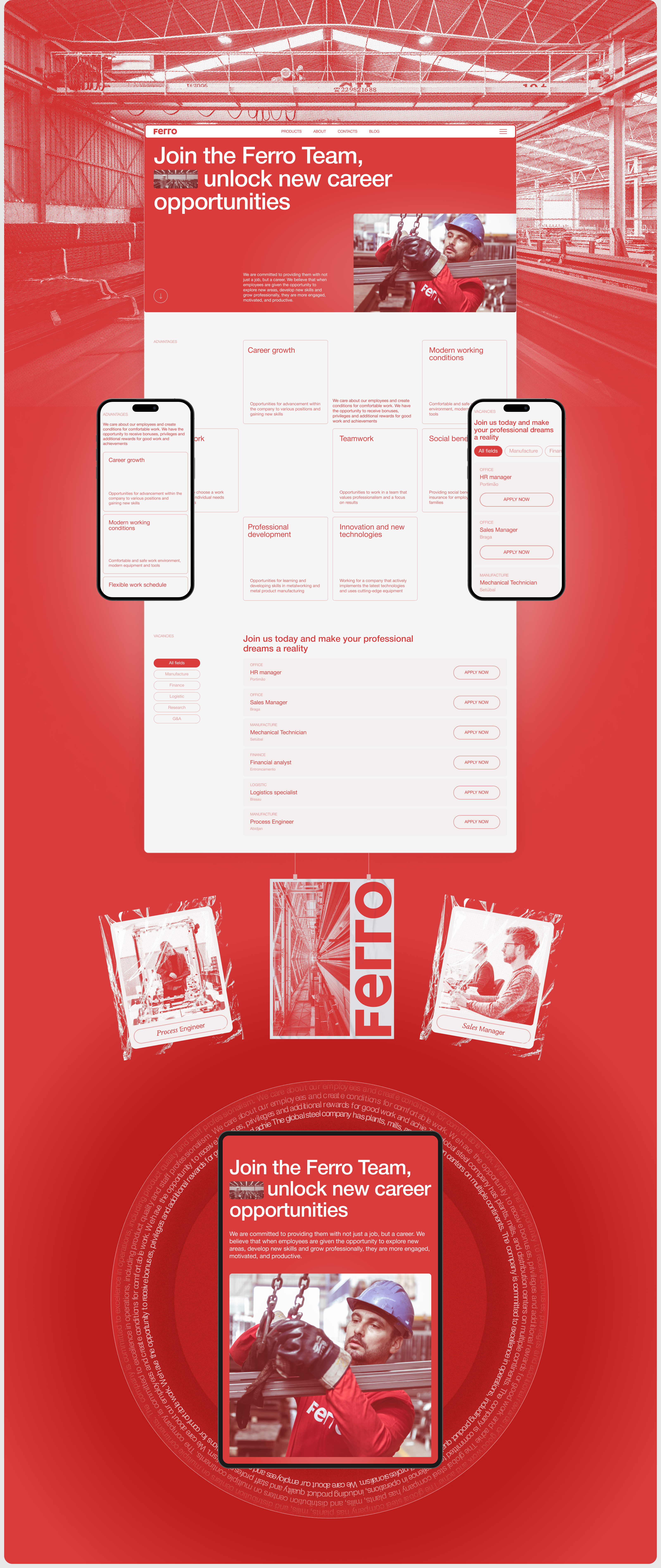 Ferro | Corporate website redesign — Изображение №6 — Интерфейсы, Брендинг на Dprofile