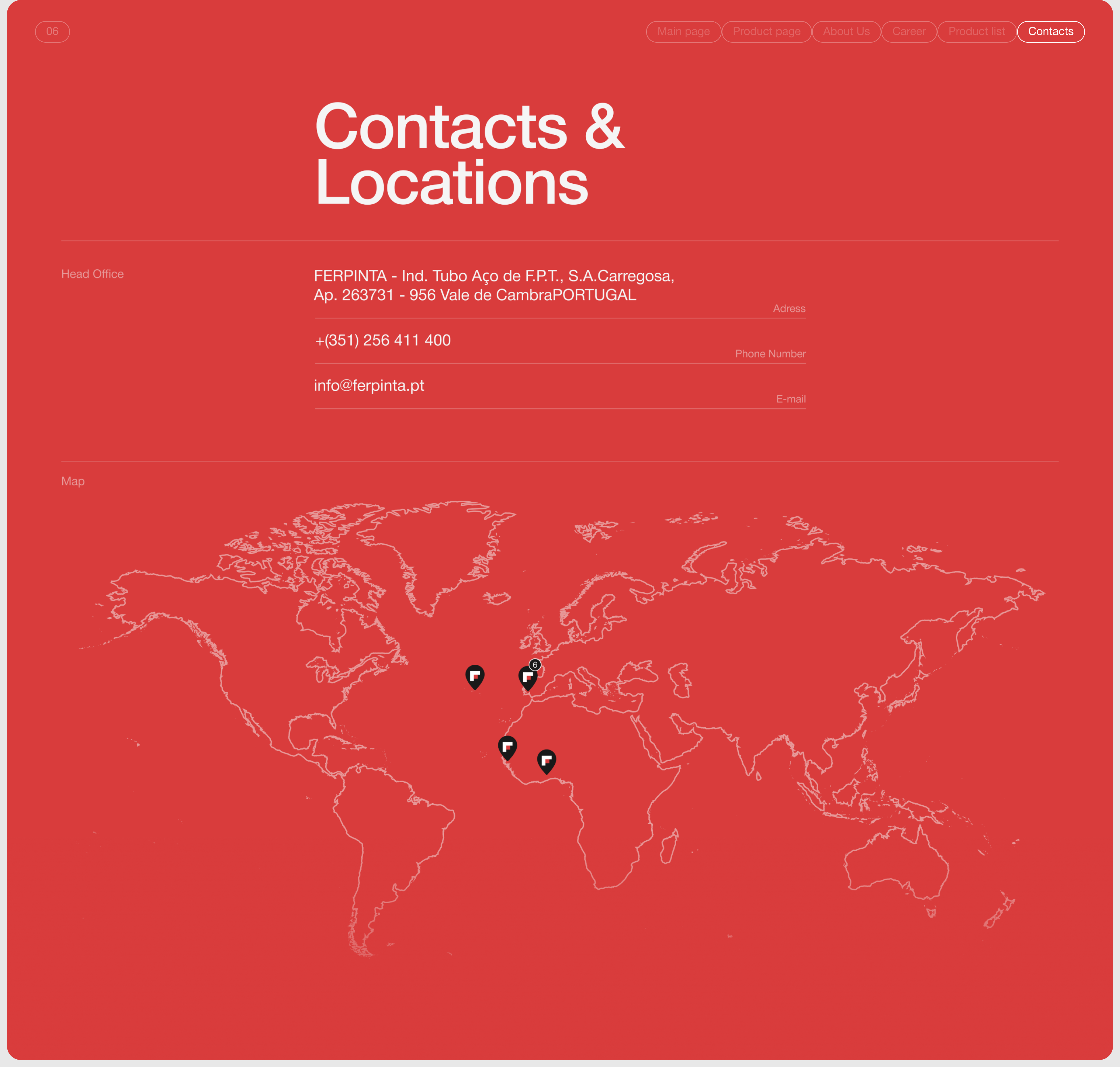 Ferro | Corporate website redesign — Изображение №10 — Интерфейсы, Брендинг на Dprofile