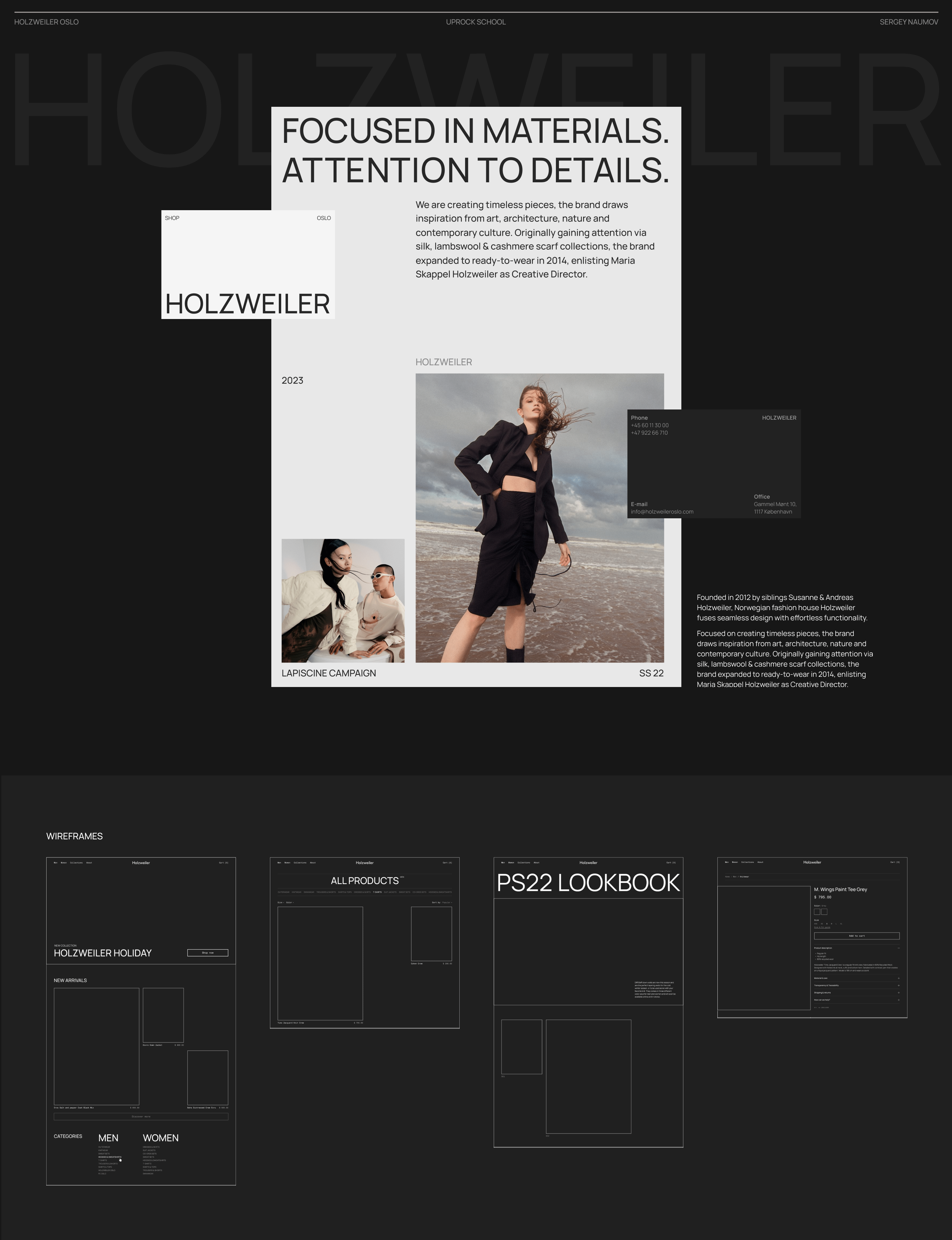 HOLZWEILER OSLO | E-commerce redesign — Изображение №1 — Интерфейсы на Dprofile