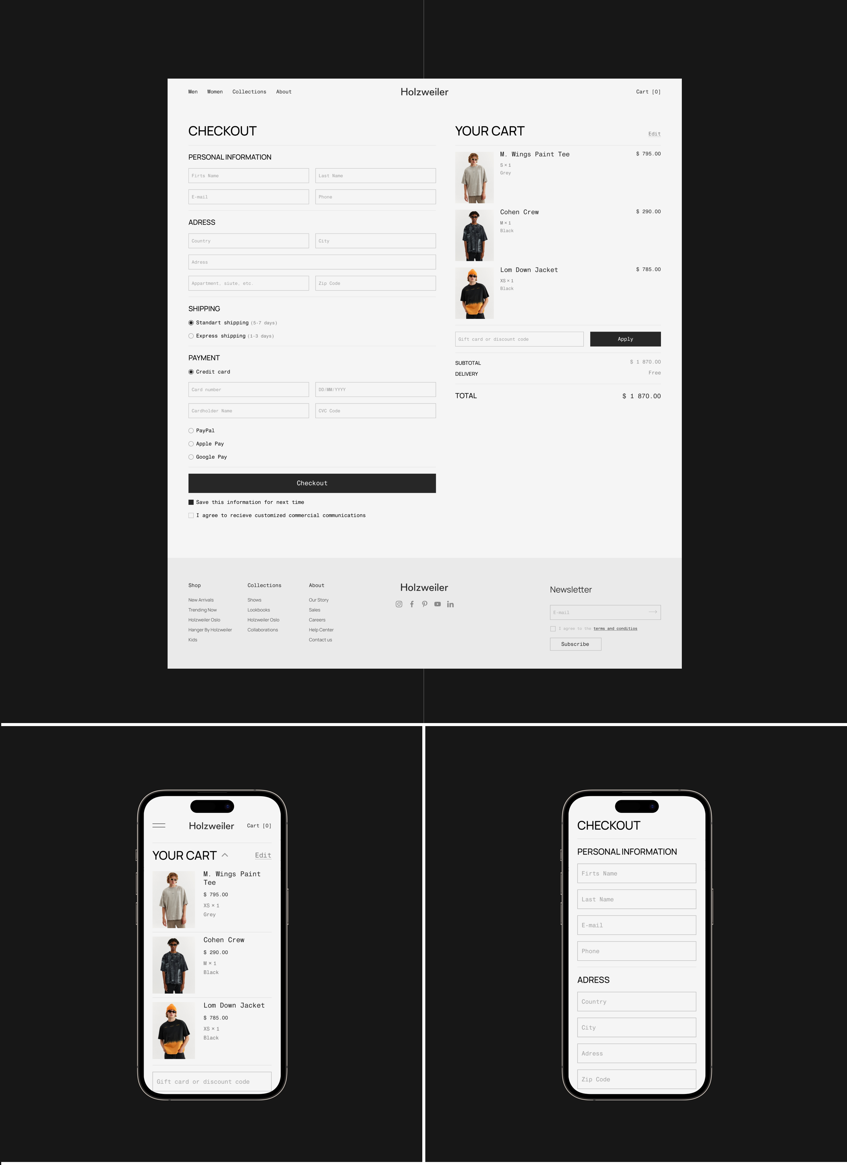 HOLZWEILER OSLO | E-commerce redesign — Изображение №6 — Интерфейсы на Dprofile