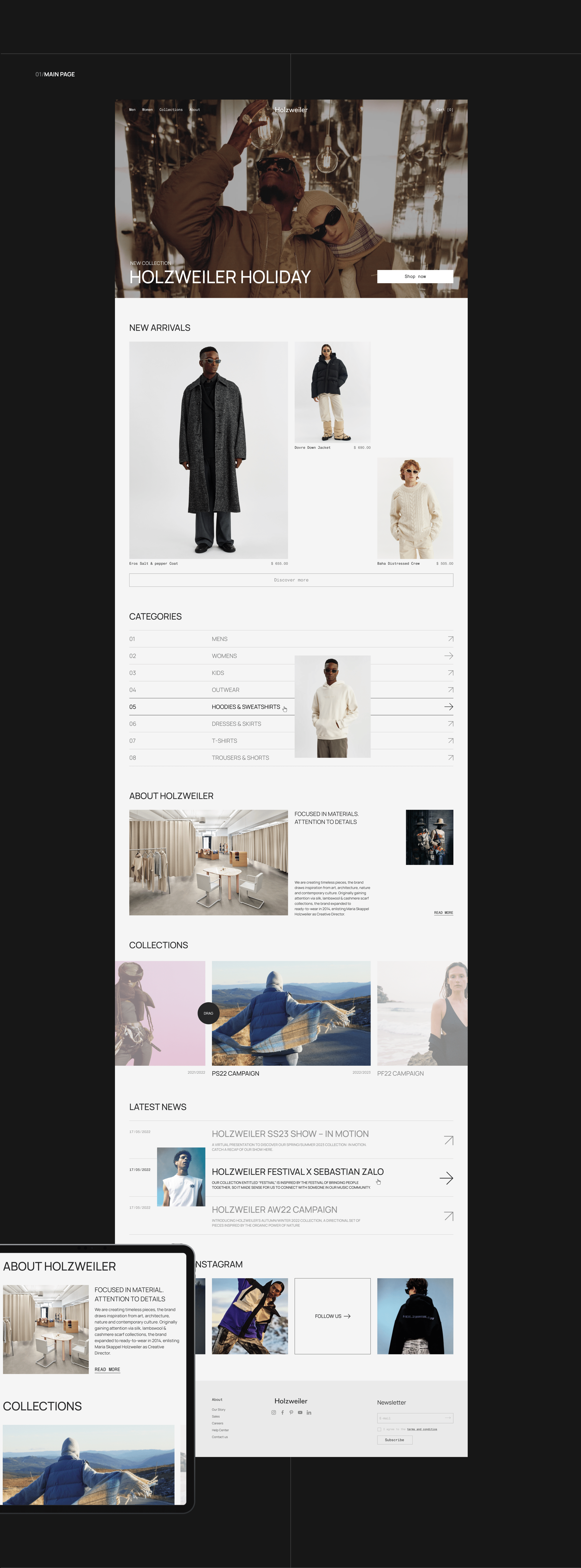 HOLZWEILER OSLO | E-commerce redesign — Изображение №2 — Интерфейсы на Dprofile