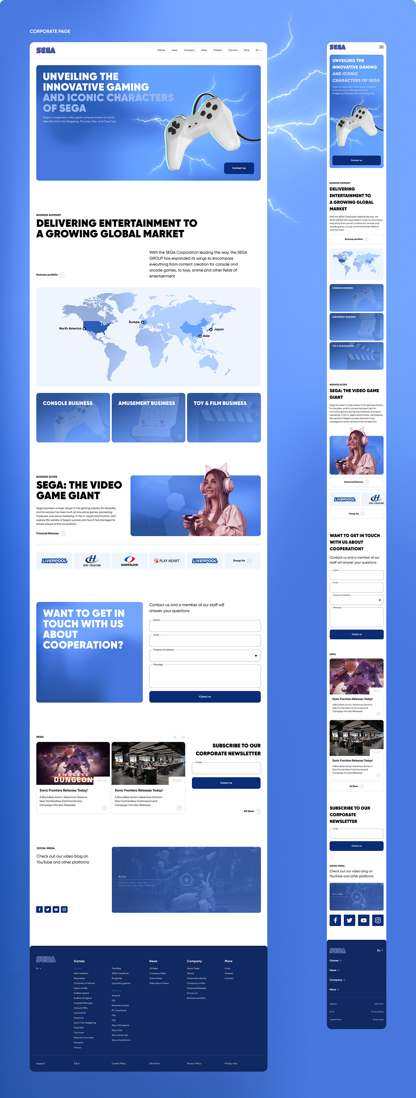 Concept by Sega (UI/UX) — Изображение №5 — Интерфейсы, Графика на Dprofile