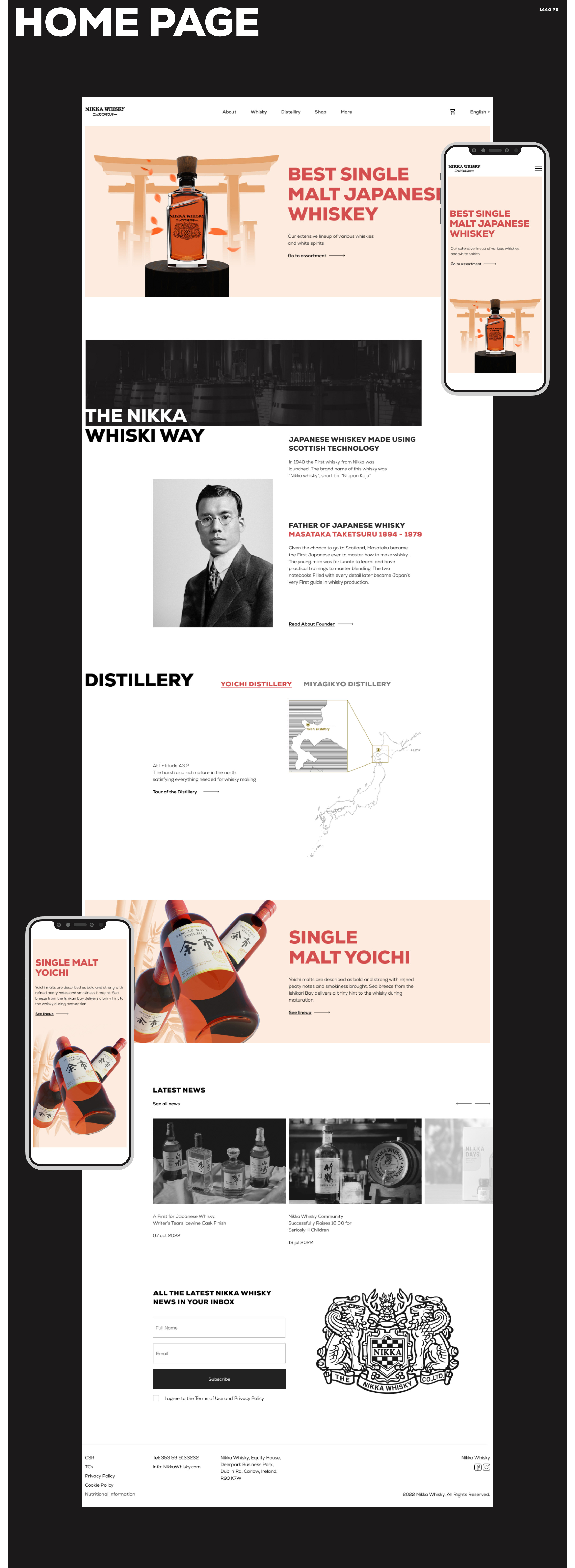 Concept Nikka Whisky redesign — Изображение №3 — Интерфейсы на Dprofile