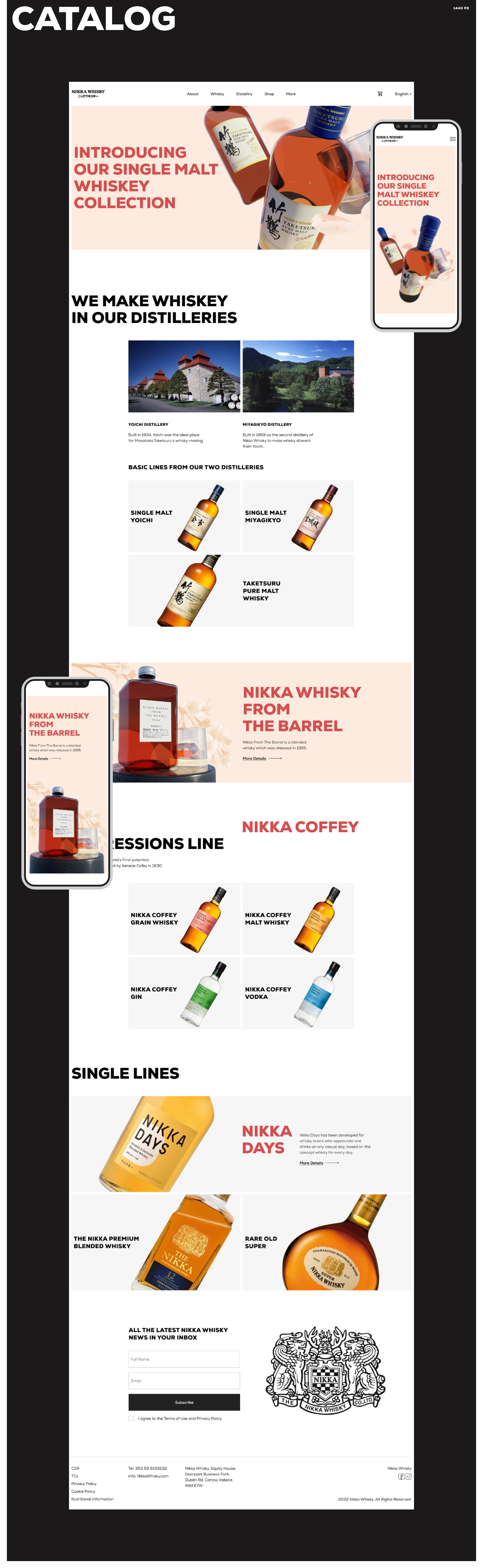 Concept Nikka Whisky redesign — Изображение №5 — Интерфейсы на Dprofile