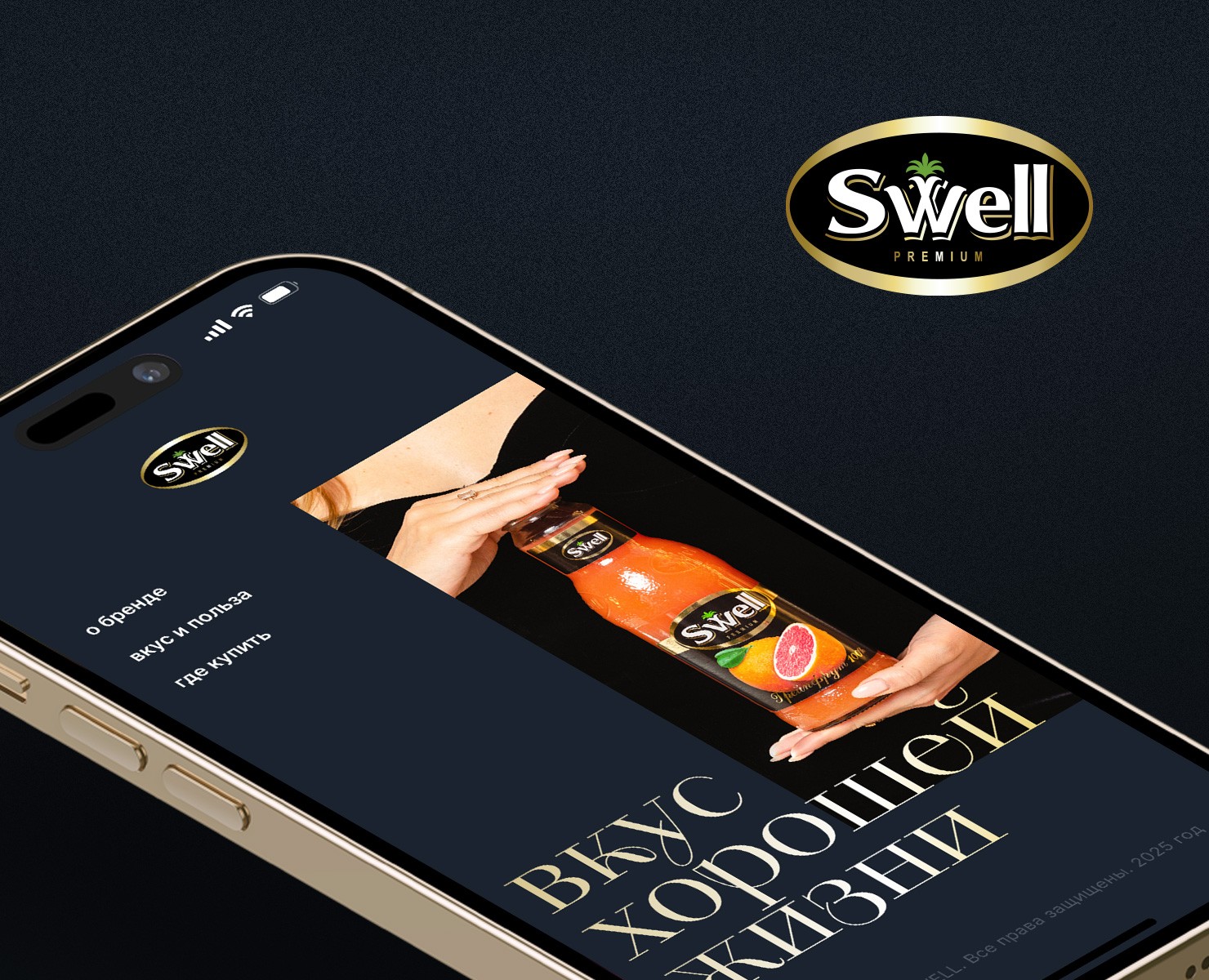 Промо-сайт SWELL на Dprofile