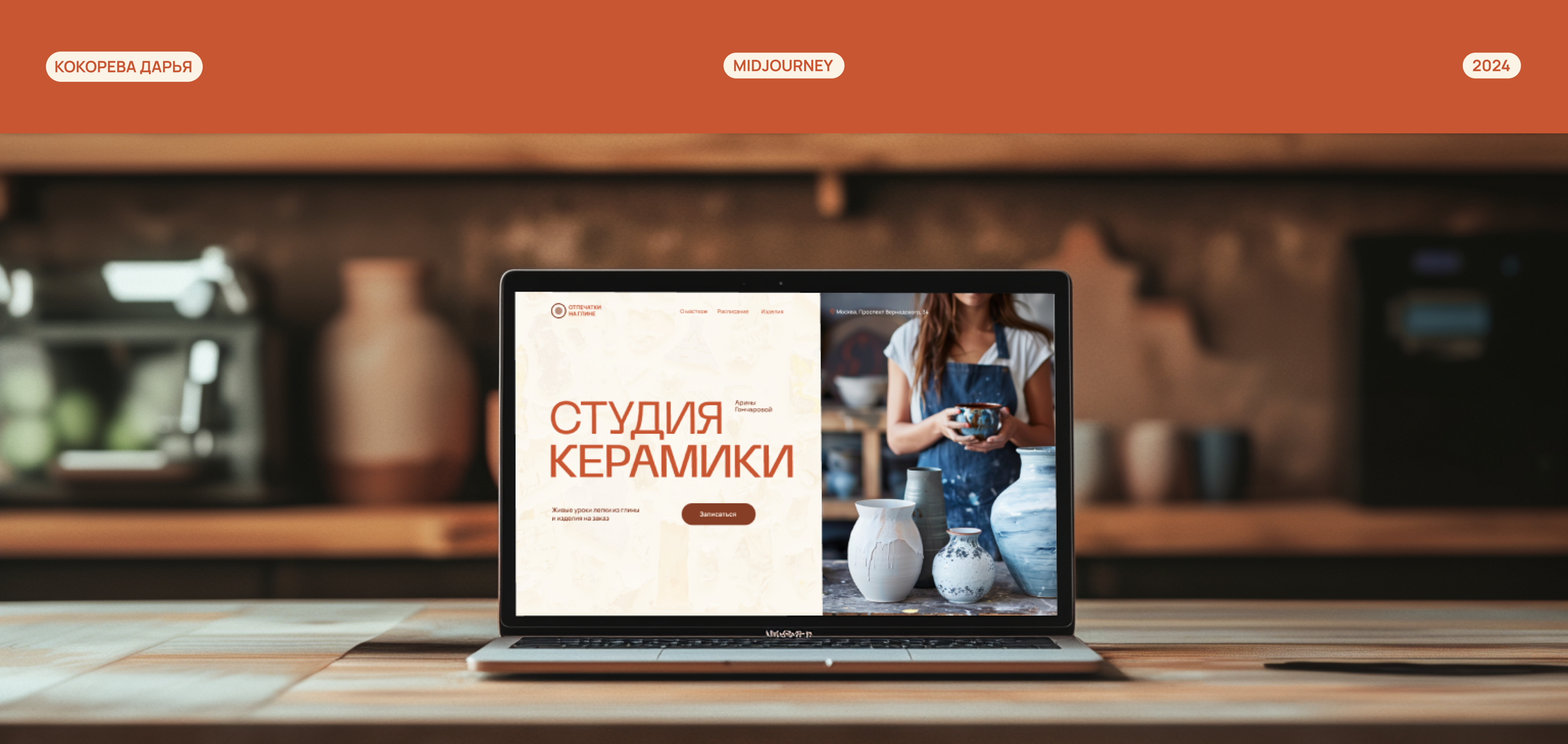 Лендинг для студии керамики — Изображение №1 — Интерфейсы на Dprofile