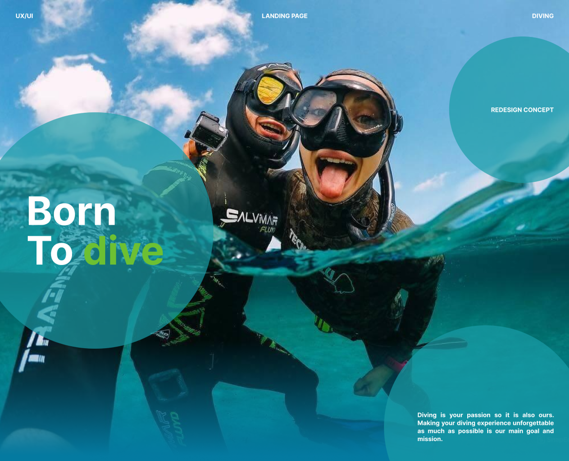 Egypt Divers | Landing page на Dprofile